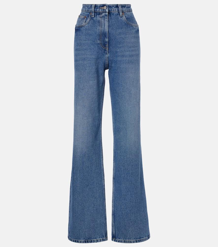 PRADA WIDE LEG デニム ハーフ パンツ ジーンズ Women's Prada Wide-leg jeans | Lyst