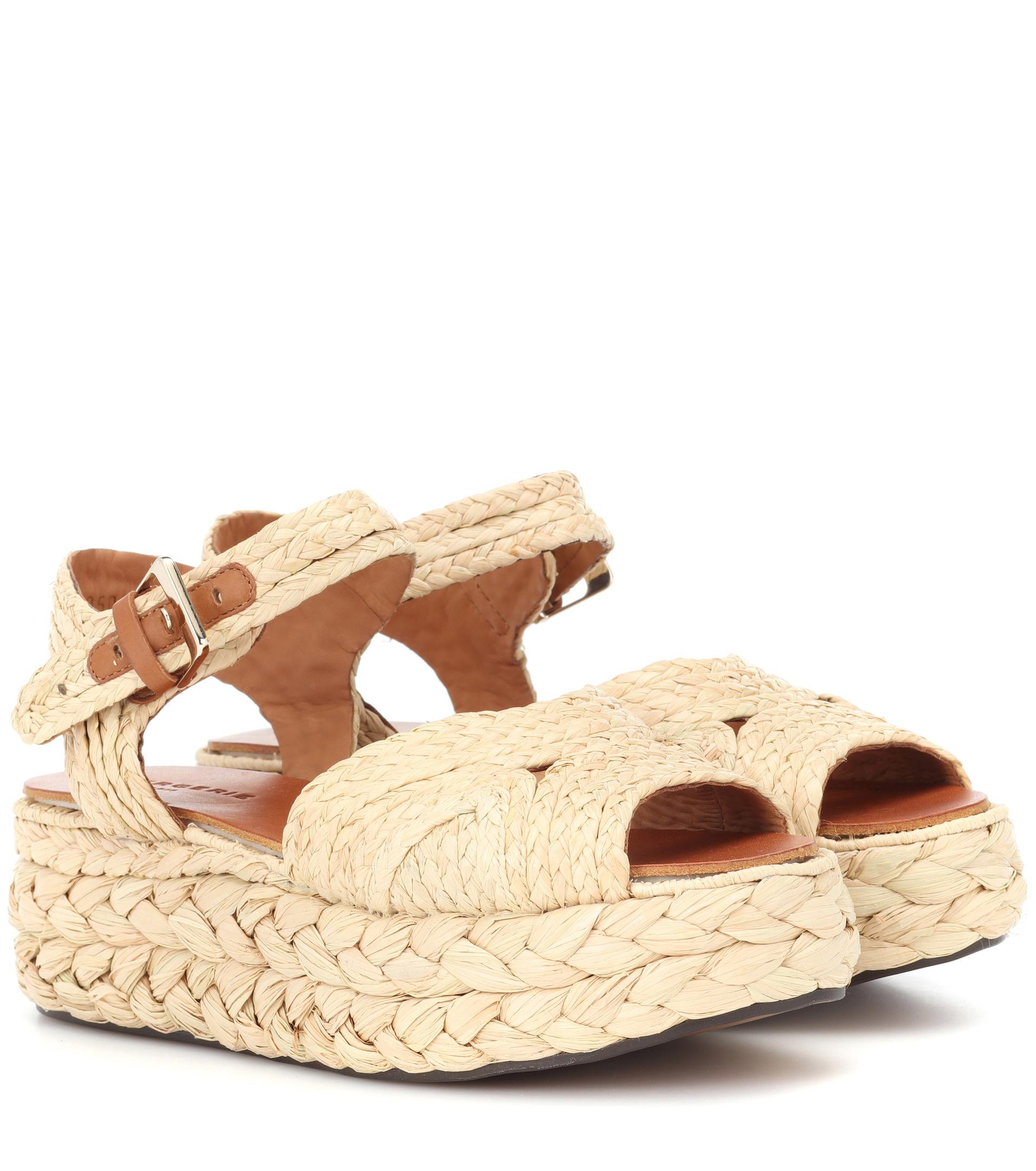 clergerie raffia sandals