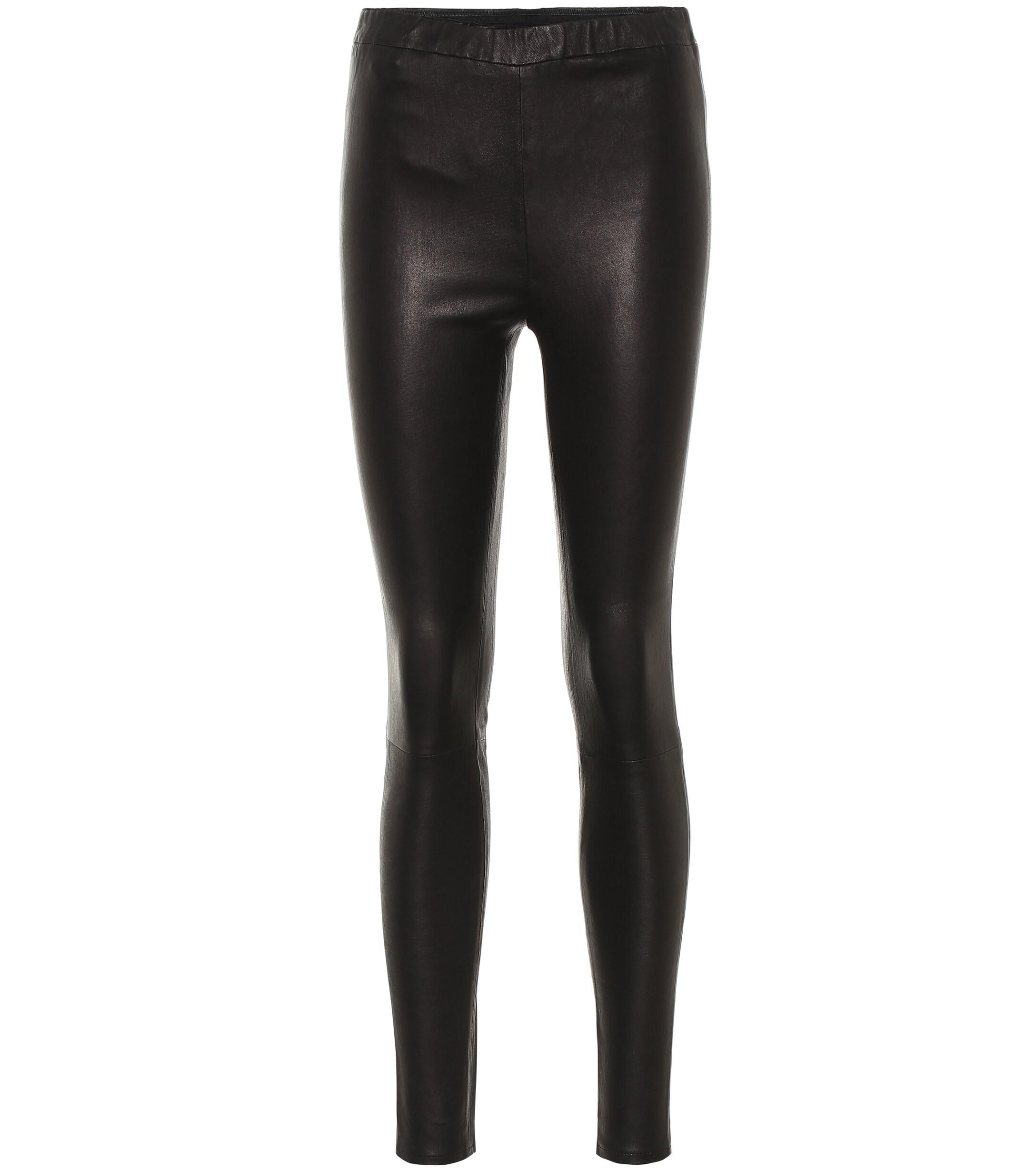 J Brand Highrise Leather leggings in Black Lyst