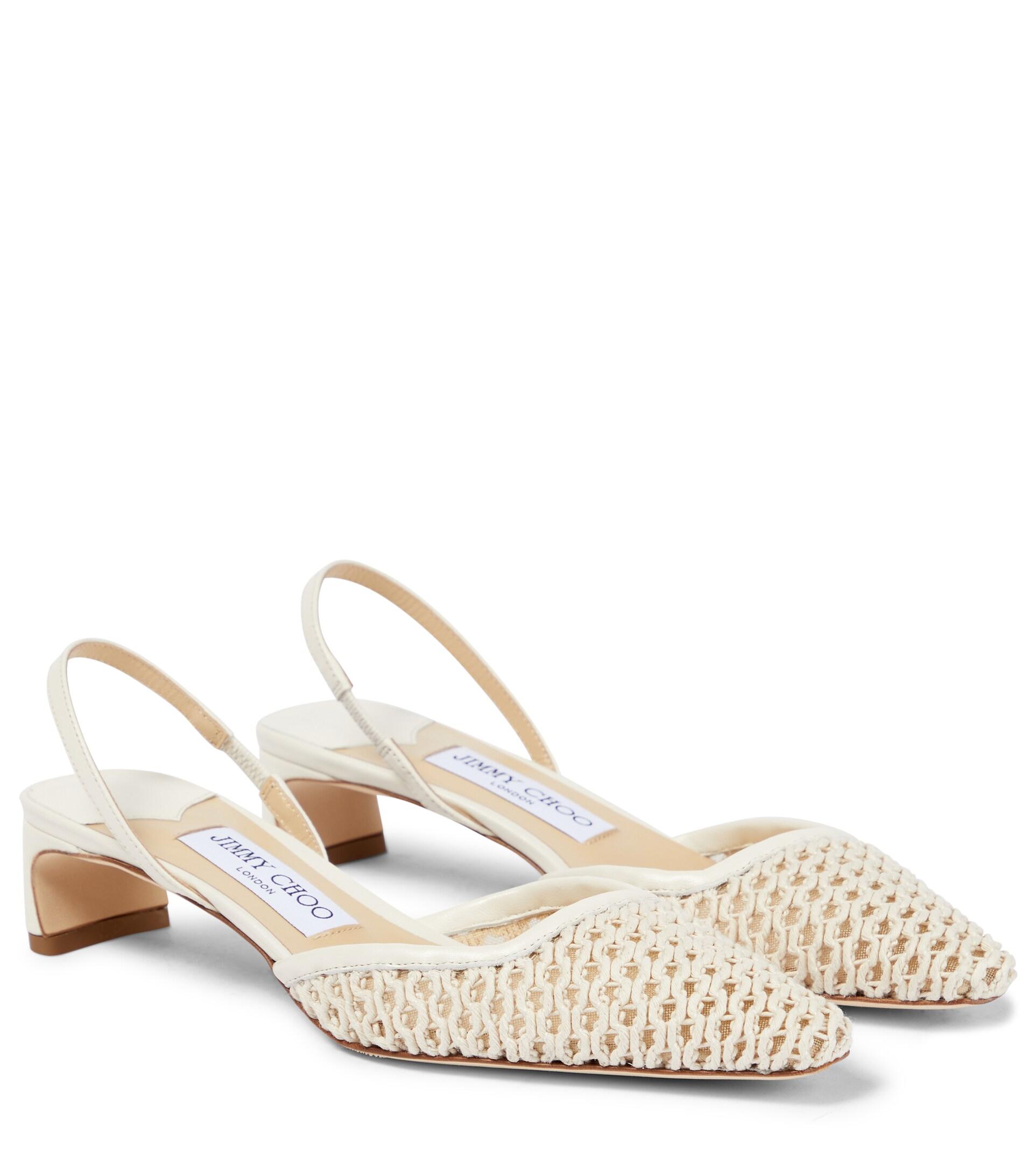 Jimmy Choo Leather Erica 35 Raffia 