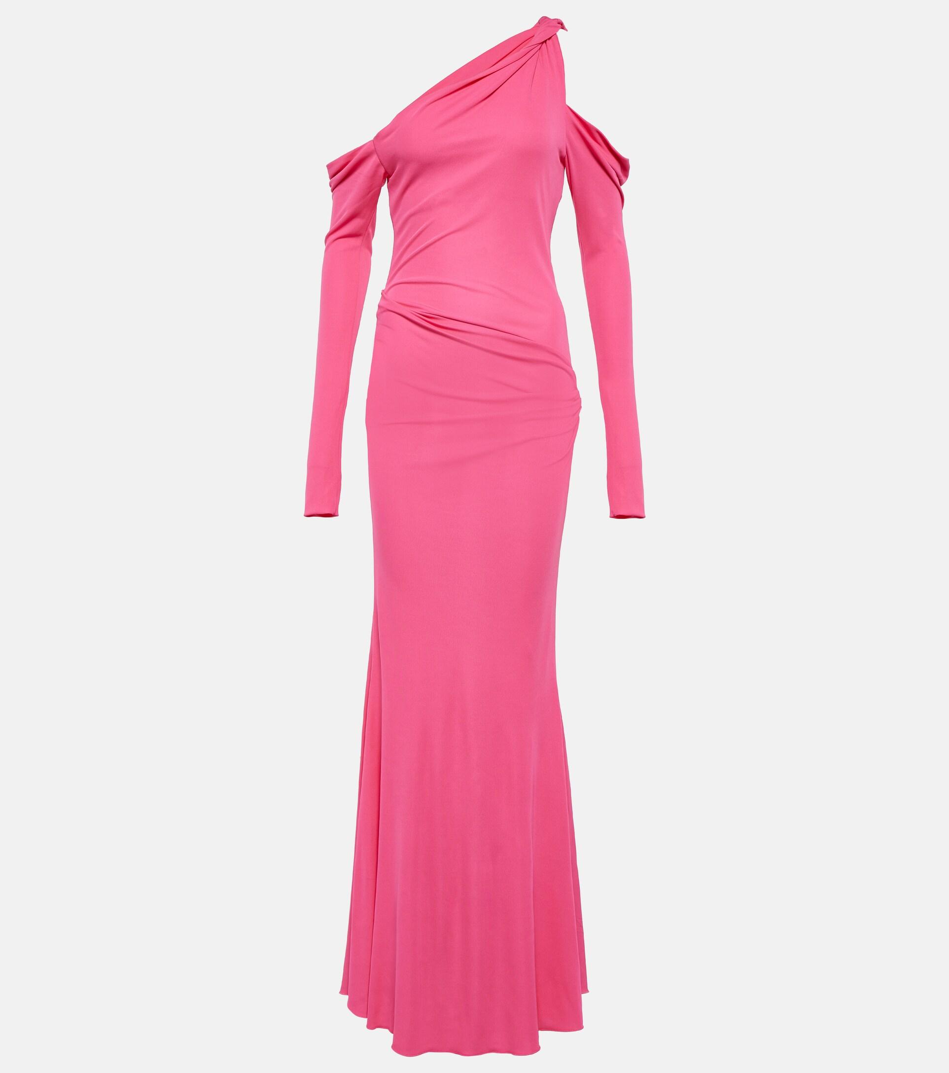Blumarine Oneshoulder Cutout Maxi Dress in Pink Lyst