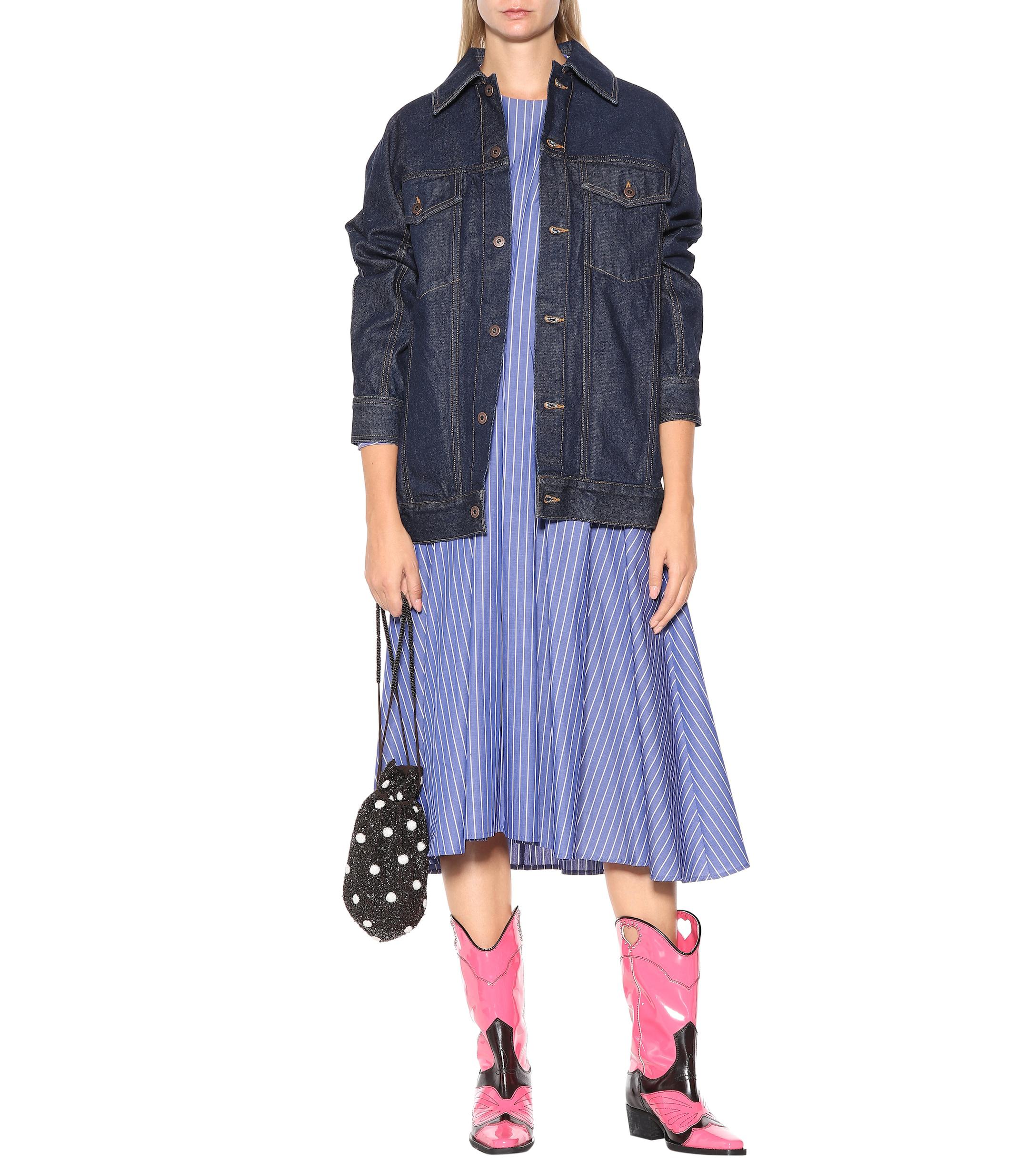 Botas cowboy Marlyn de piel Ganni de color Rosa | Lyst