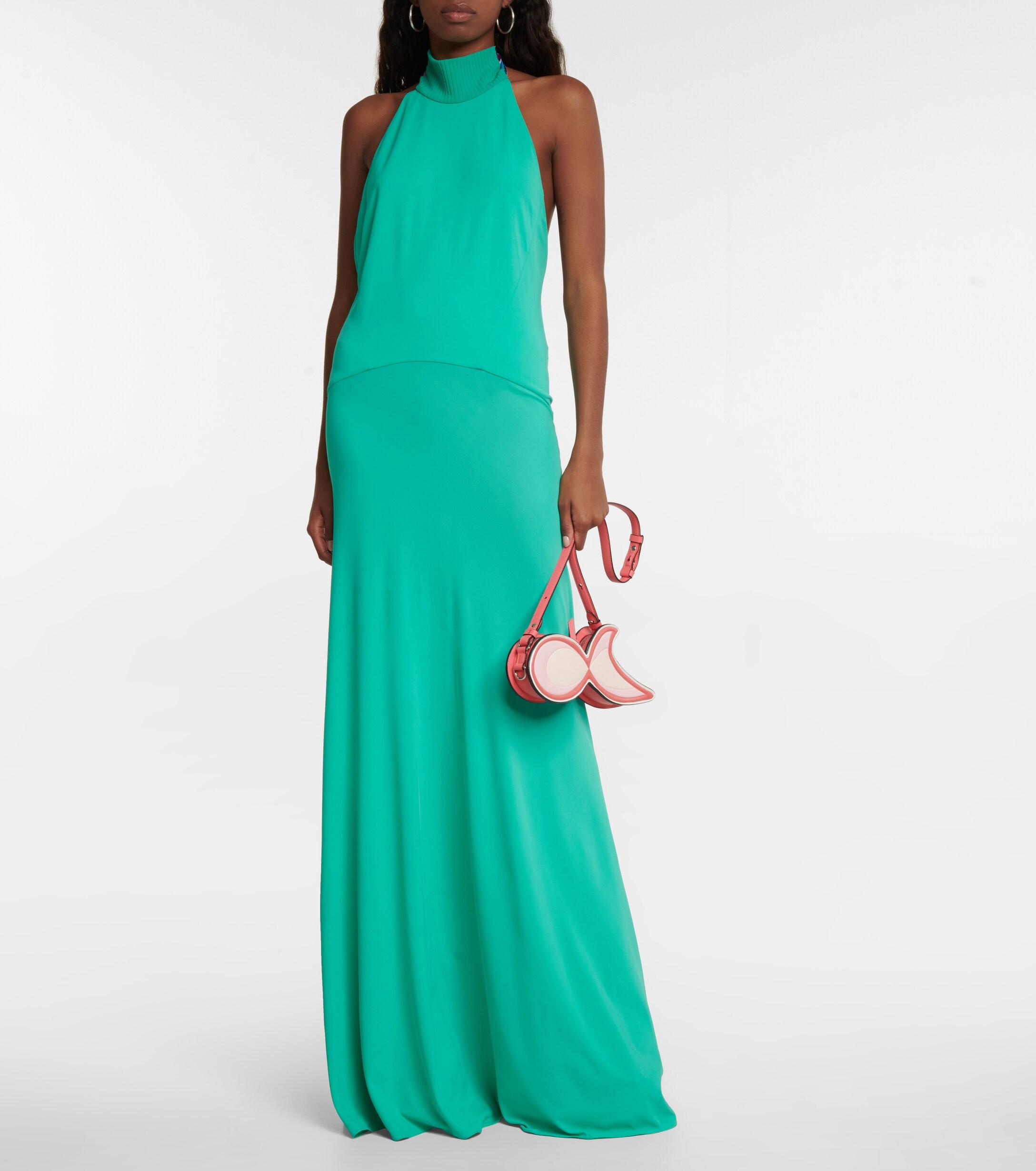 Emilio Pucci Halterneck Maxi Dress in 