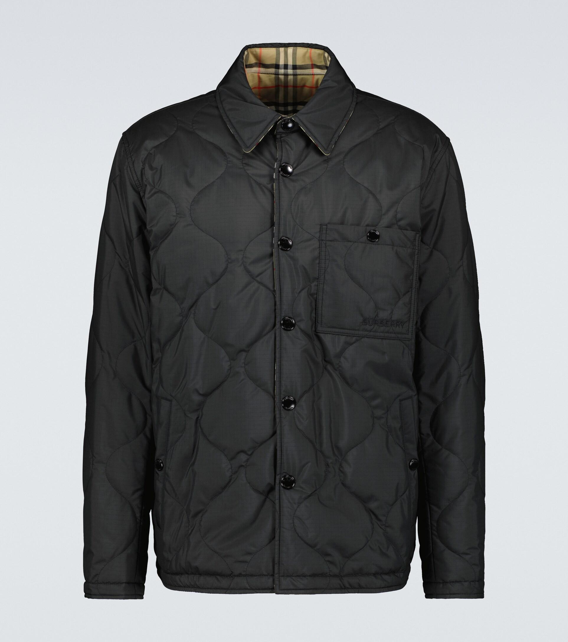 Burberry Francis Reversible Jacket in Black for Men | Lyst
