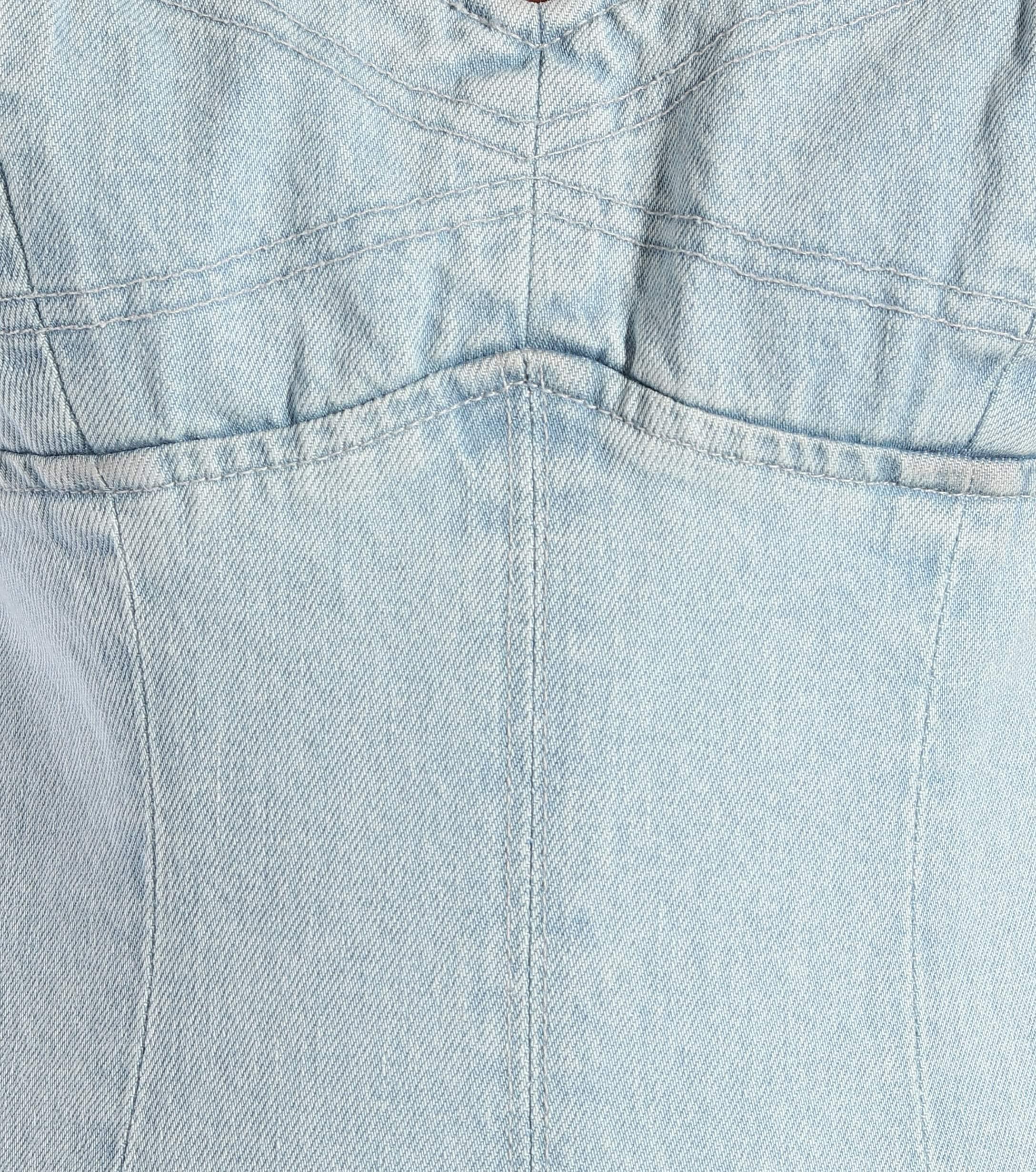 GRLFRND Eliana Denim Minidress in Blue 