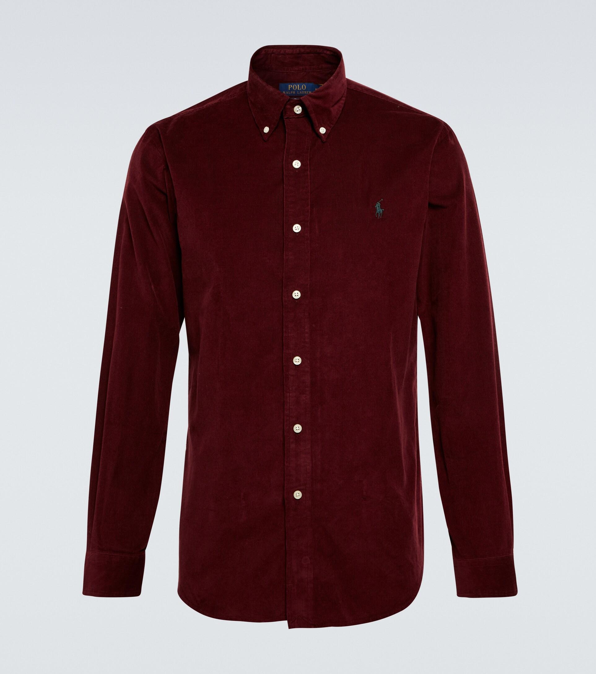 Polo Ralph Lauren Corduroy Shirt in Red for Men | Lyst