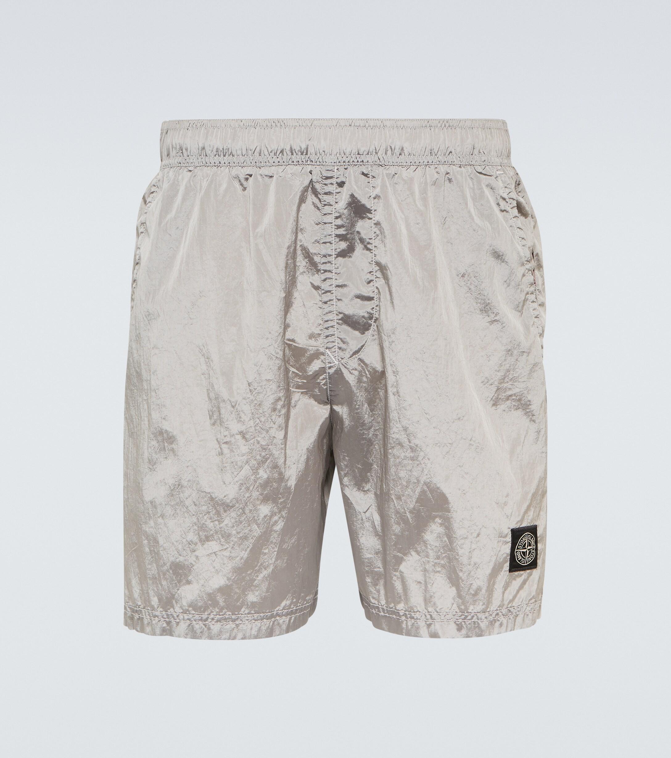 Stone Island Synthetic Nylon Swim Shorts in Grey (Gray) for Men | Lyst