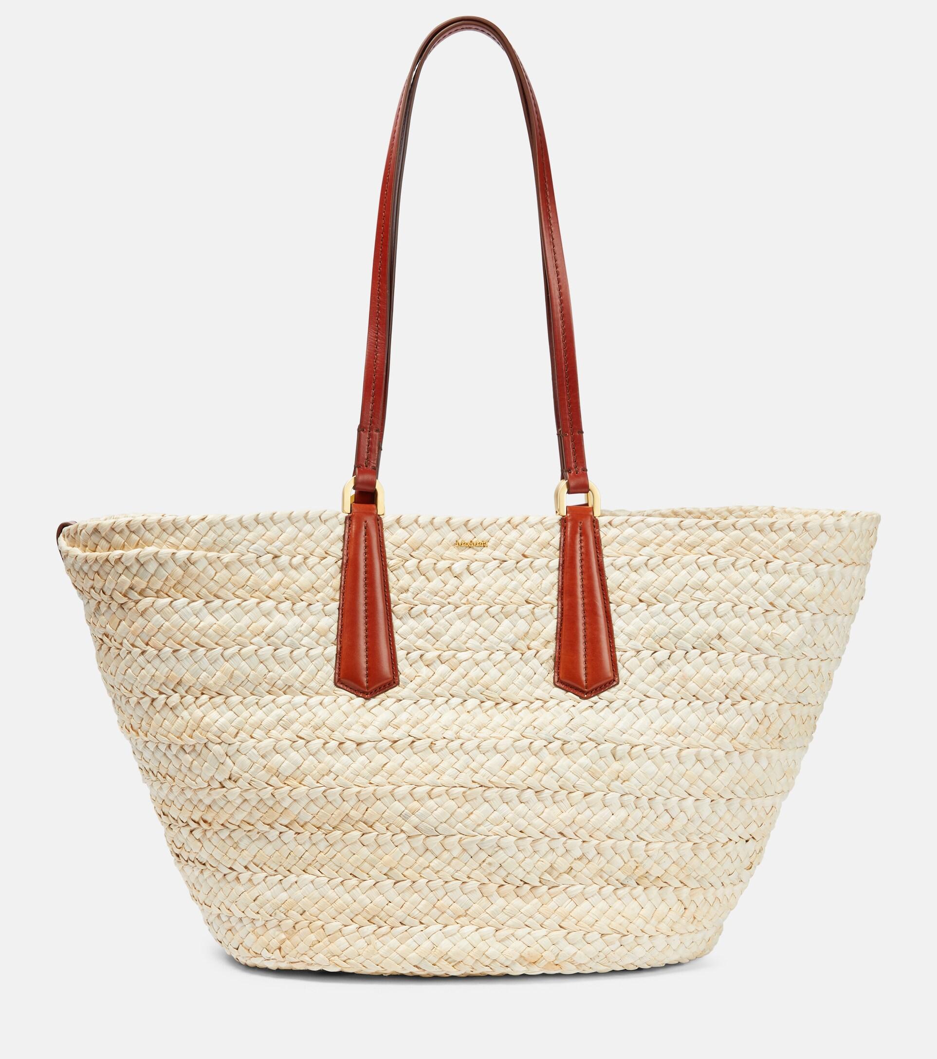 Max Mara Panier Extra Large Straw Tote Bag in Natural | Lyst