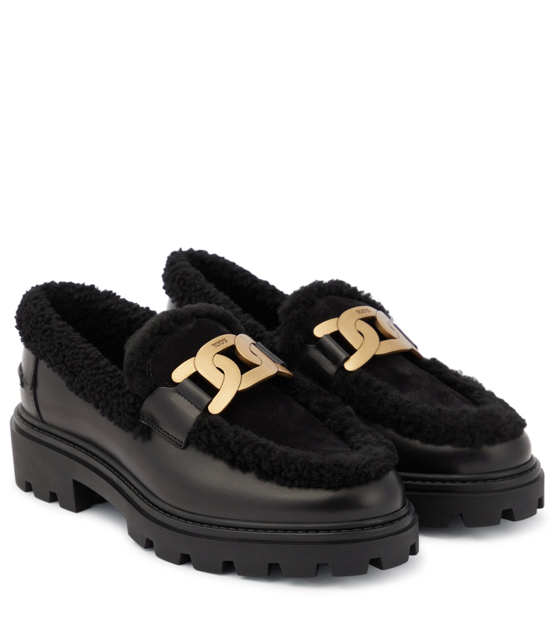 Tod's And Leather Loafers in Black | Lyst