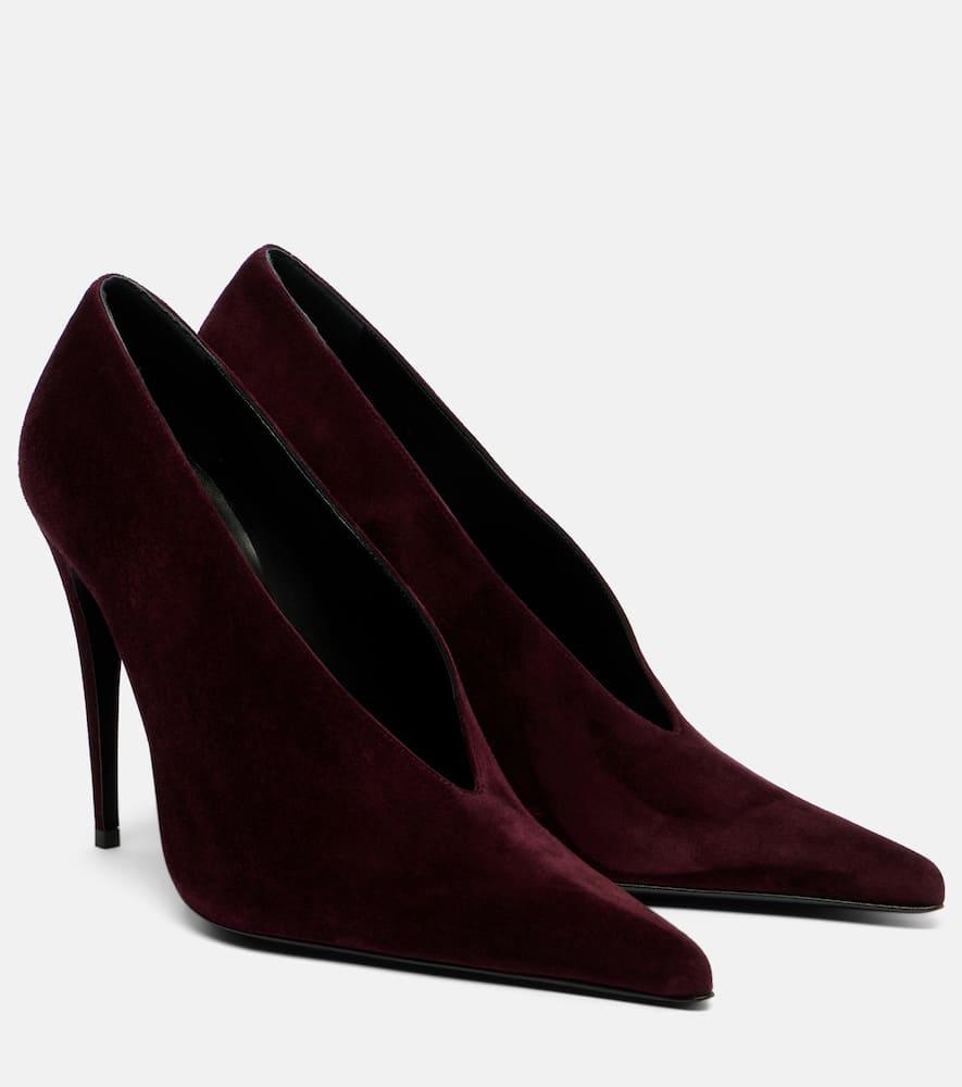 Mules Talon Créateur Magda Butrym Pour Femme - Daim Noir - Taille 37 (UK 4 / US 6)