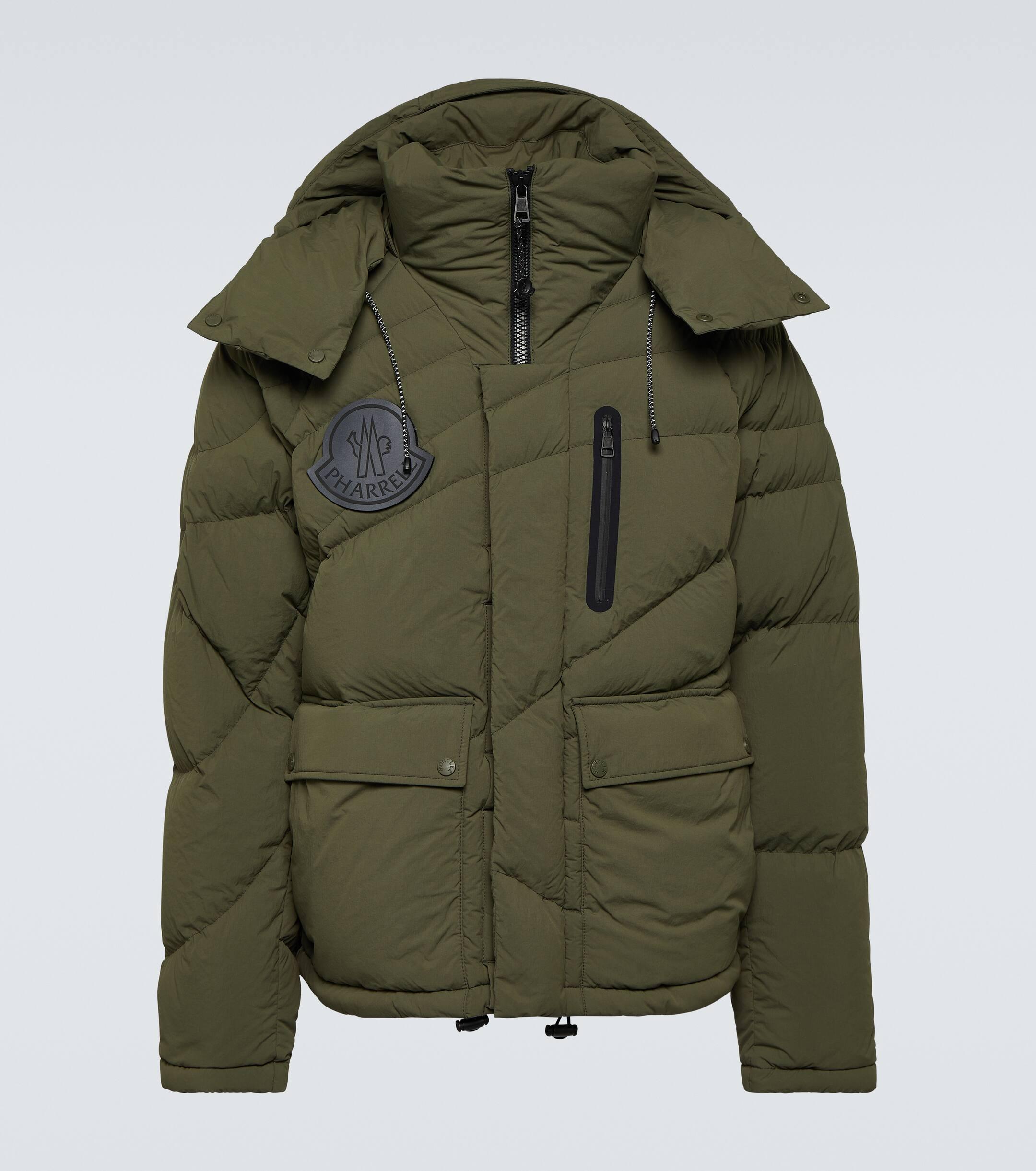 Moncler Genius X Pharrell Williams Chestnut Down Jacket in Green