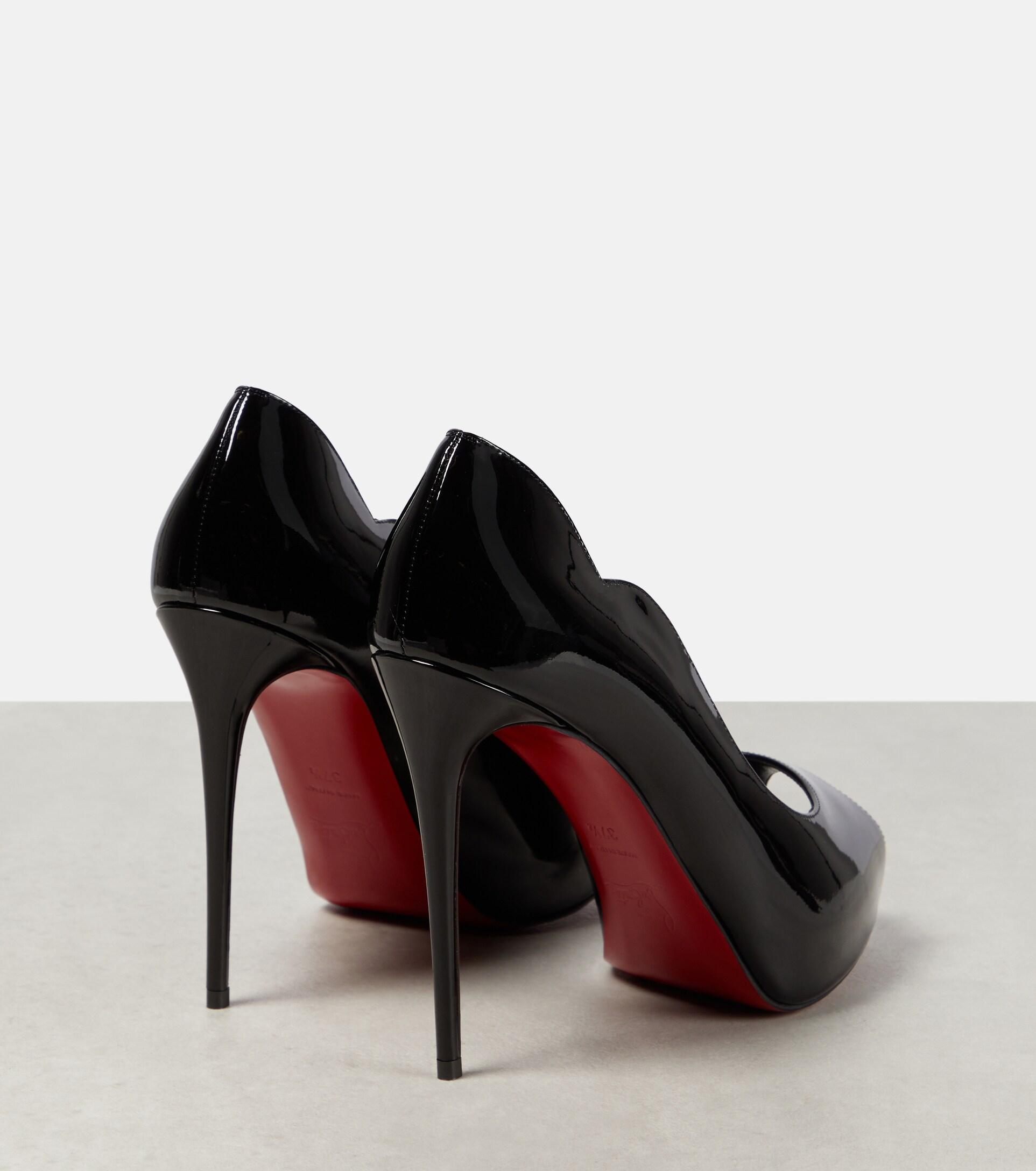 Christian Louboutin Dolly Leather Red Sole Platform Pumps