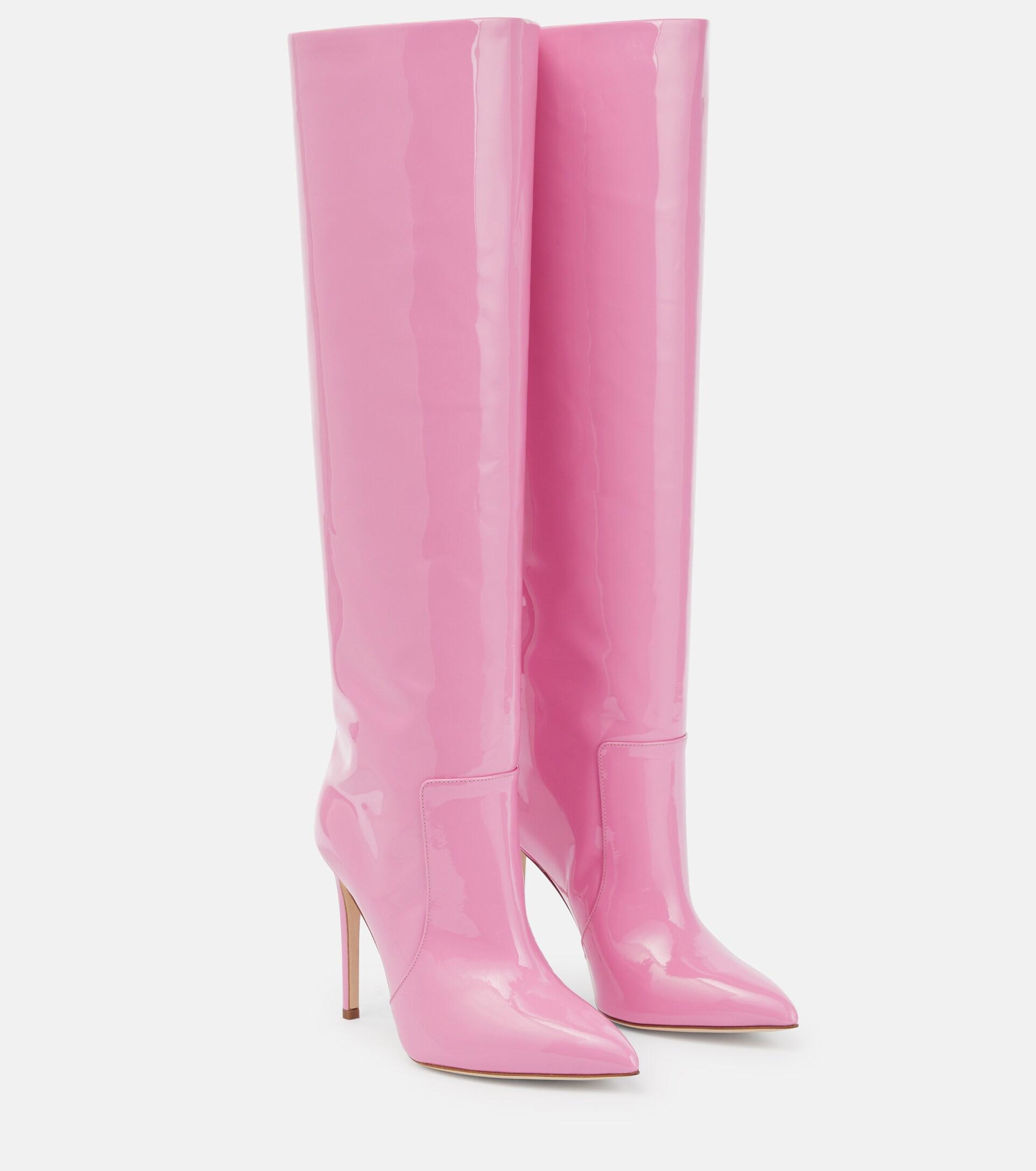 Paris Texas Patent Leather Kneehigh Boots in Pink Lyst