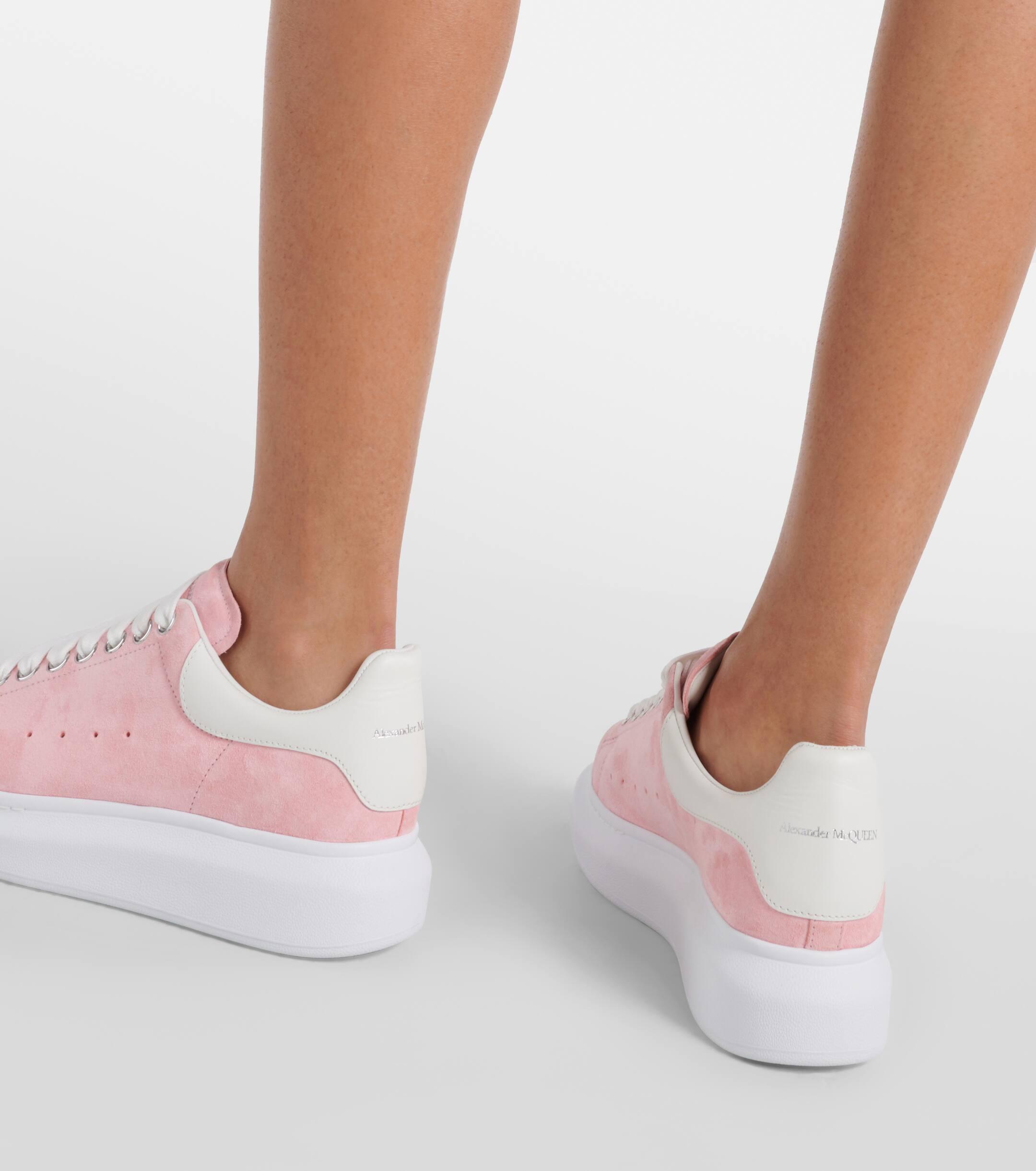 Alexander McQueen Runway Glitter Leather Platform Trainers in Pink Lyst UK