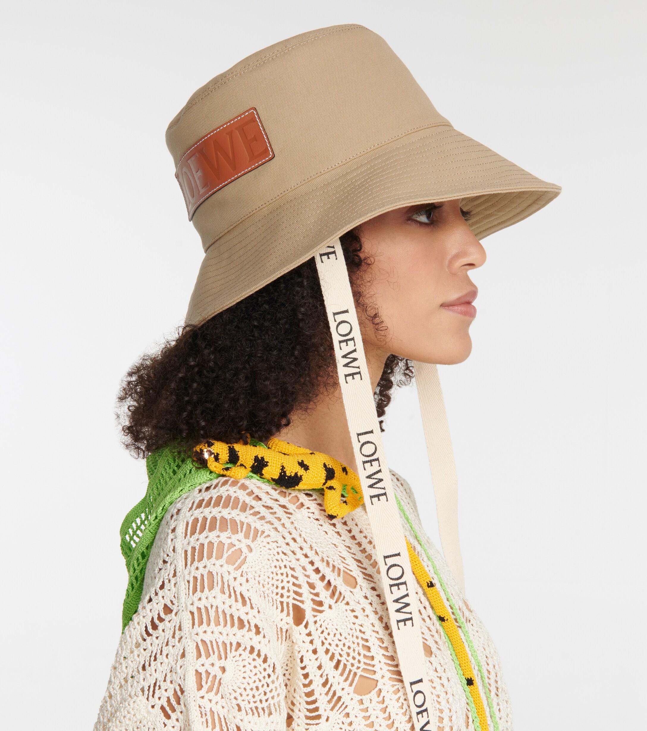 Loewe Paula's Ibiza Cotton Bucket Hat in Beige (Natural) | Lyst