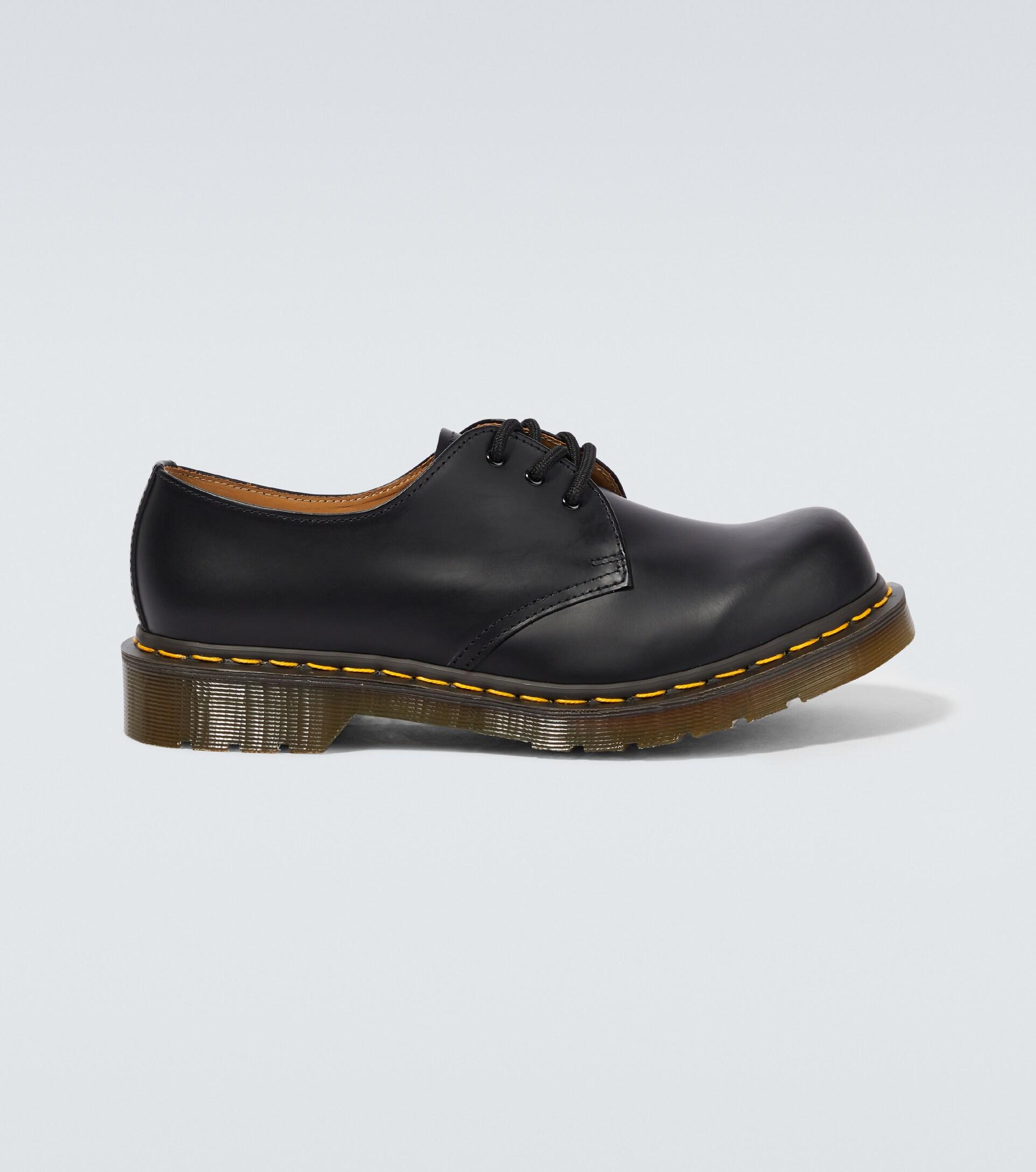 Comme des Garçons X Dr. Martens Leather Derby Shoes in Black for Men Lyst