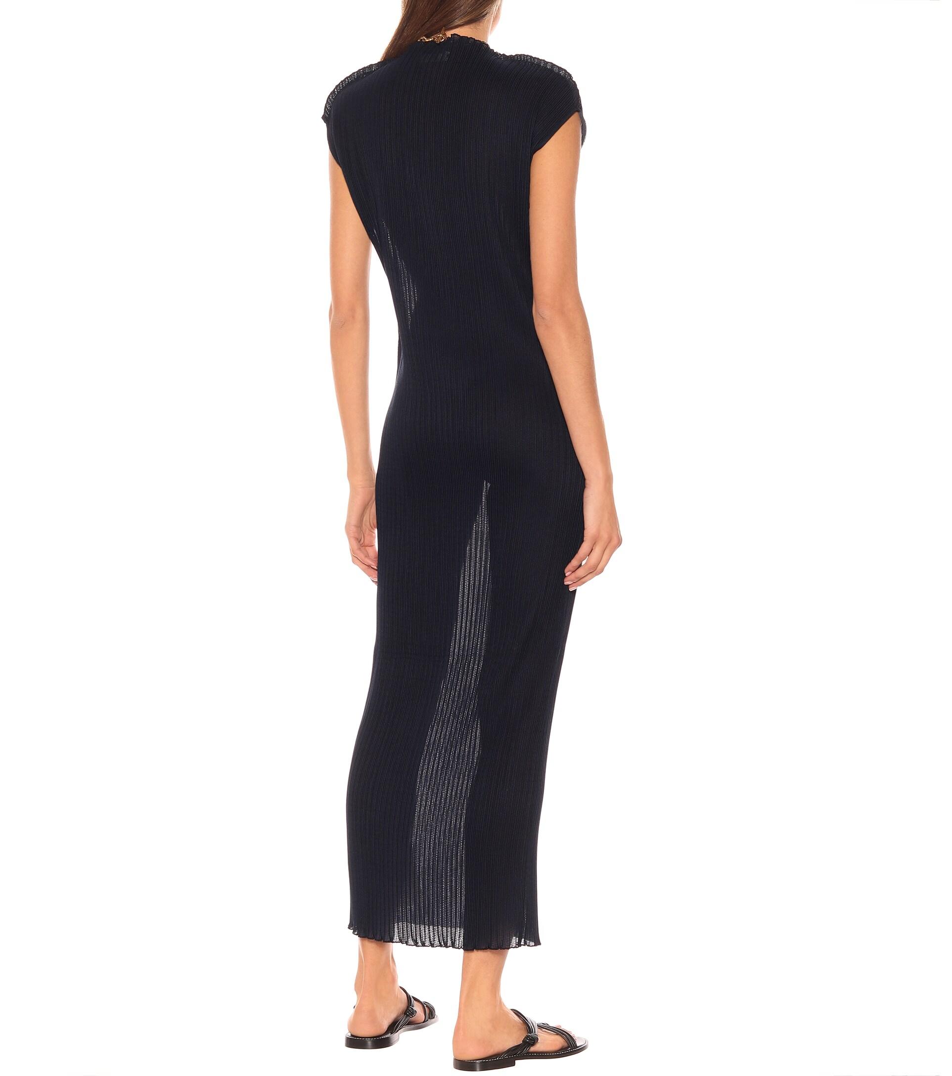 Jil Sander Ribbed Jersey Maxi Dress in 
