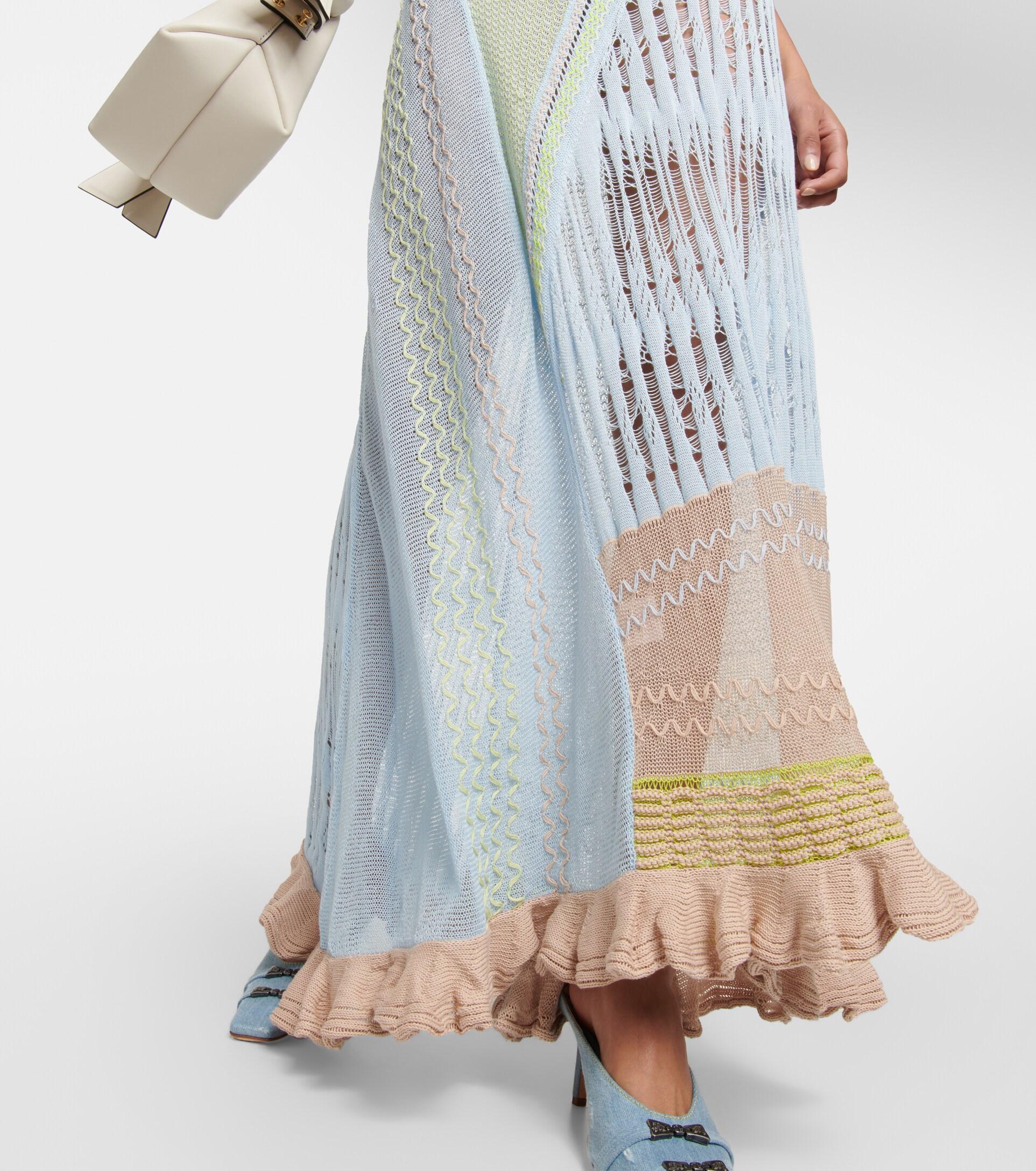 Roberta Einer Bianca Cotton Maxi Dress in Blue | Lyst