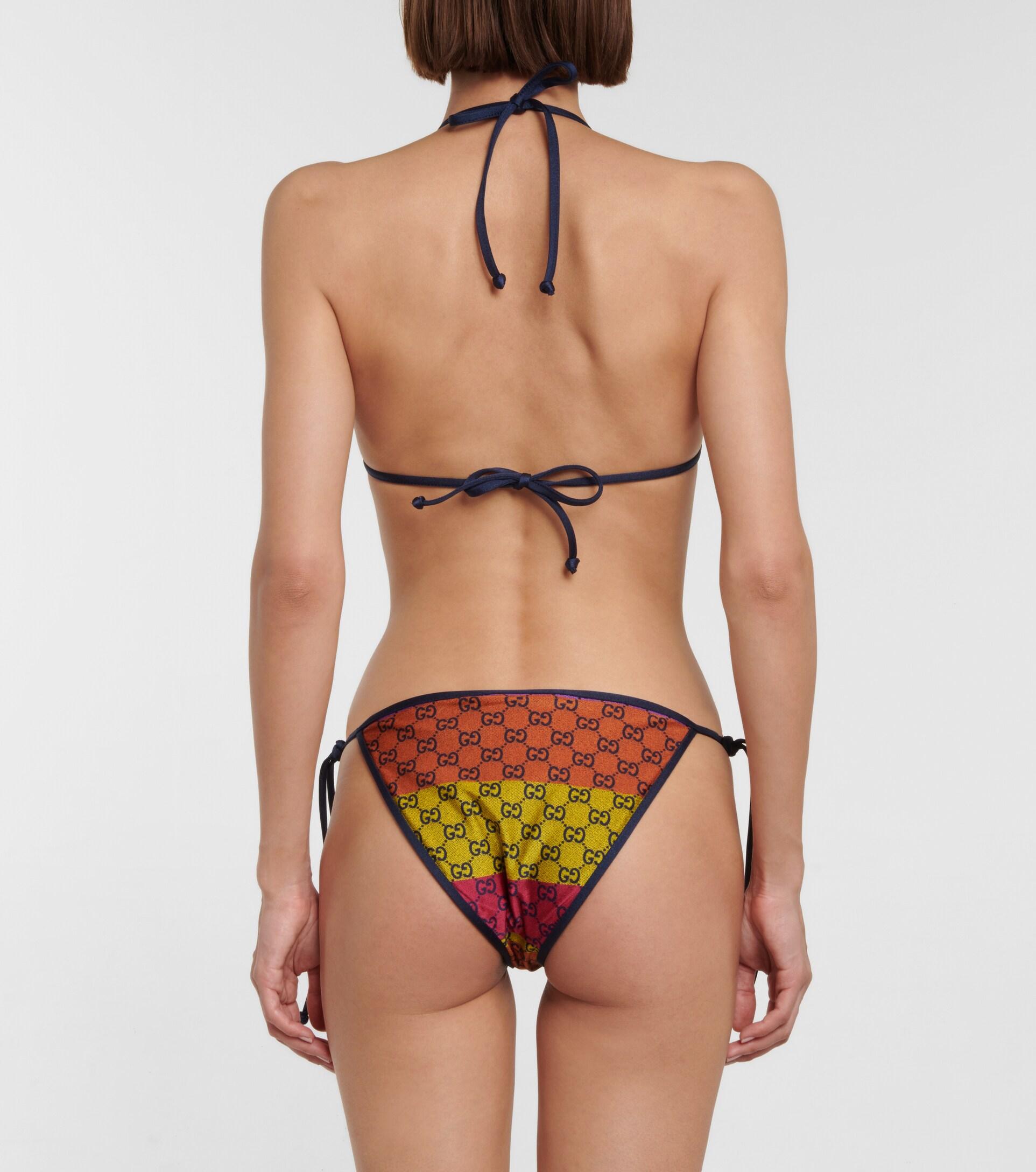 Braga de bikini GG estampada Gucci de color Morado Lyst