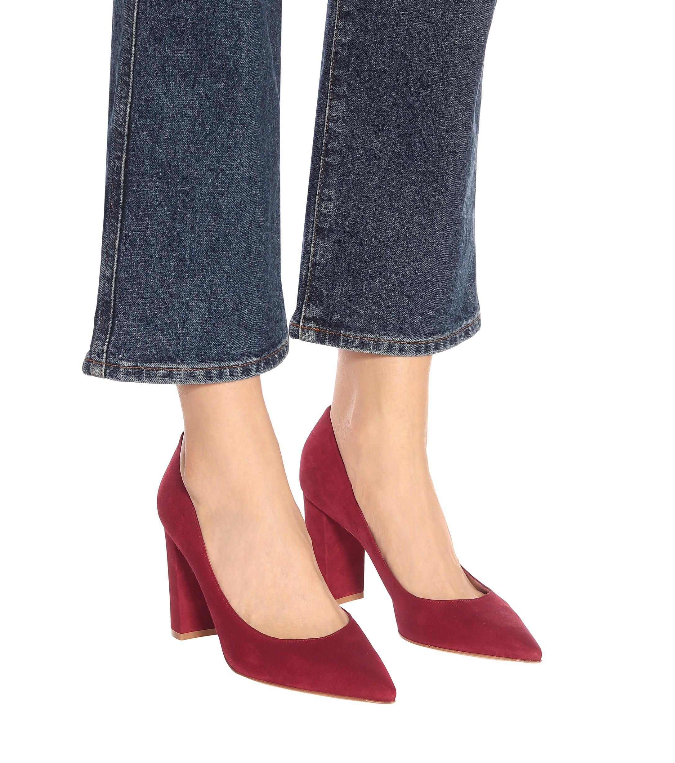 Gianvito Rossi Piper 85 Suede Pumps | Lyst