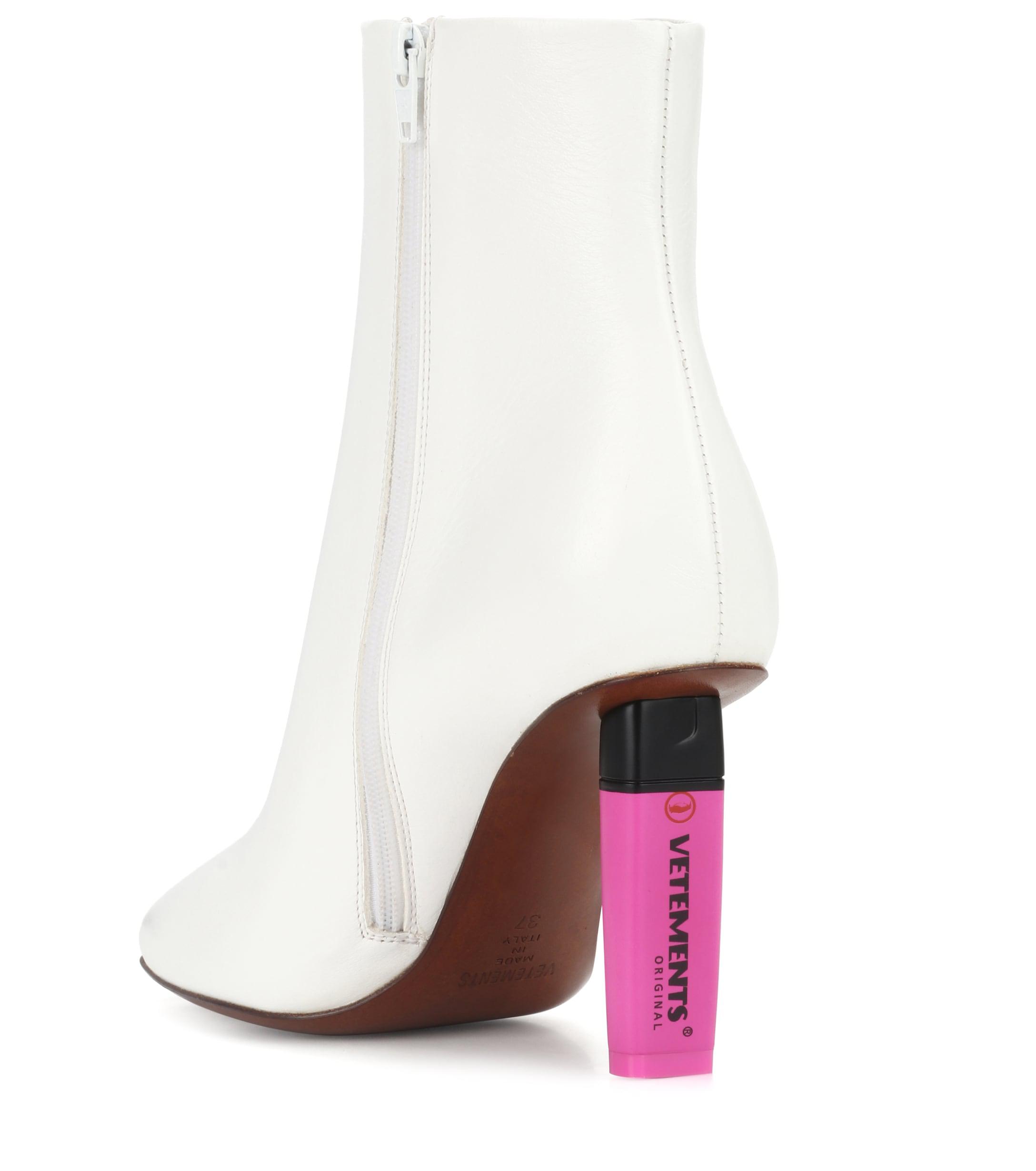 vetements highlighter heels