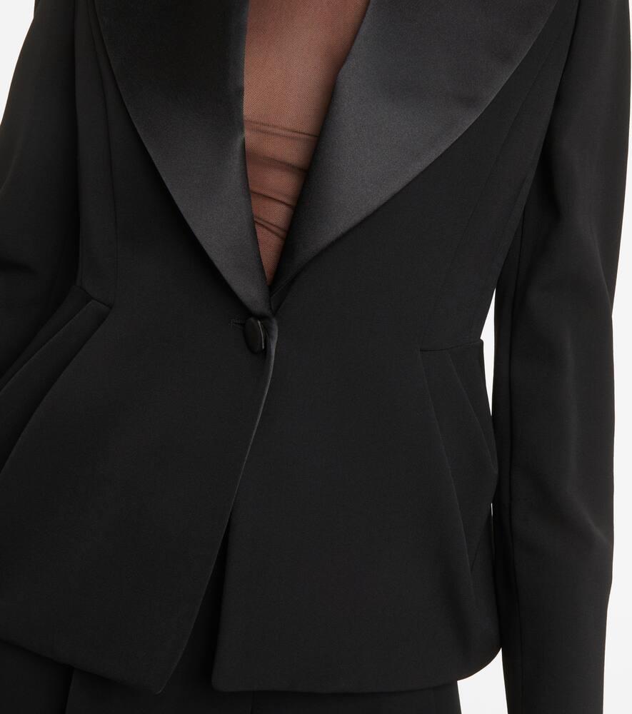 Max Mara Proteo Wool Tuxedo Jacket in Black | Lyst UK