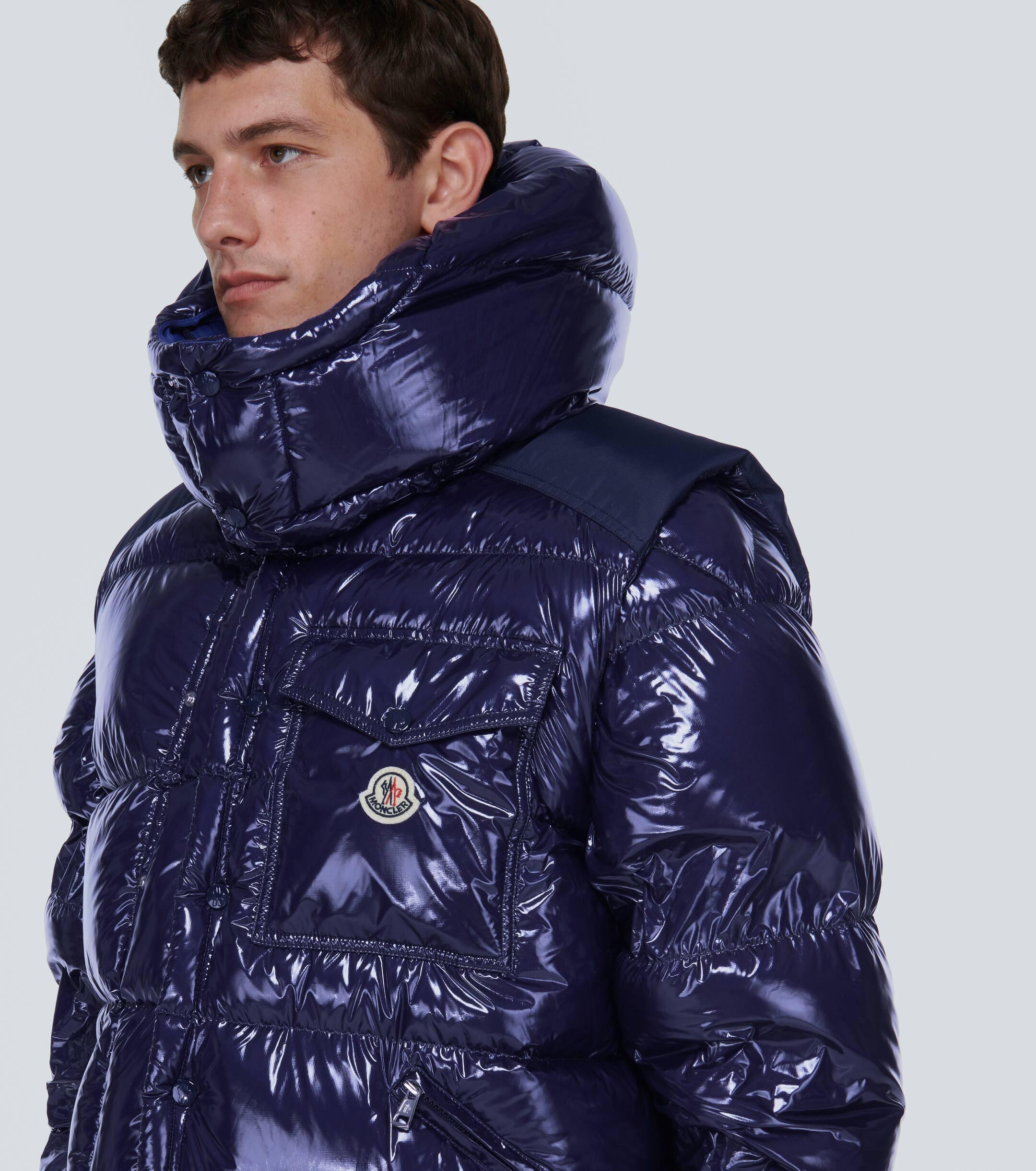 Moncler Moncler Karakorum Short Down Jacket in Blue for Men Lyst UK
