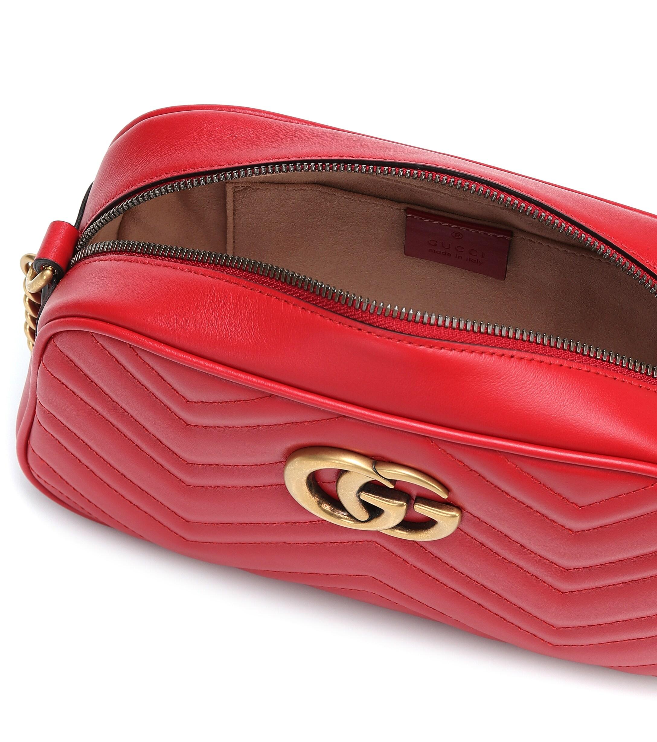Gucci Synthetic gg Marmont Small Shoulder Bag in Red - Save 19% - Lyst