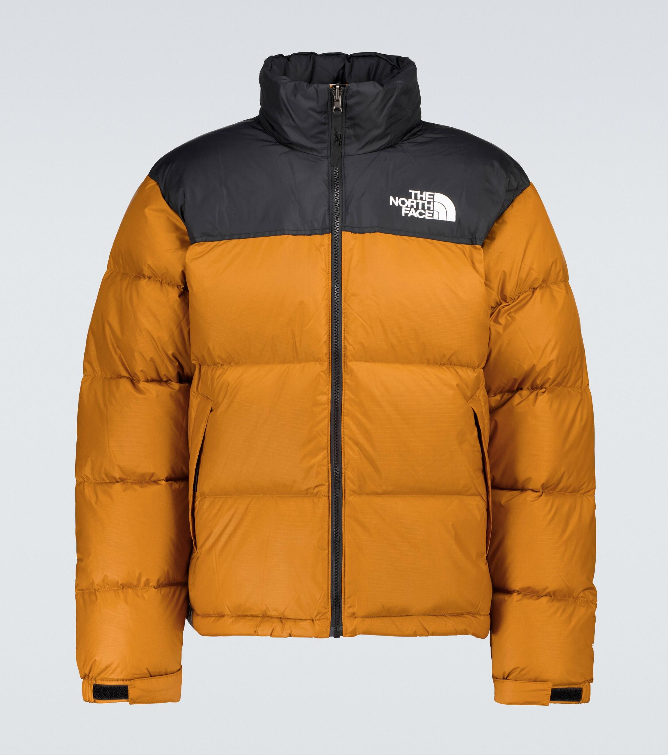 nuptse jacket orange