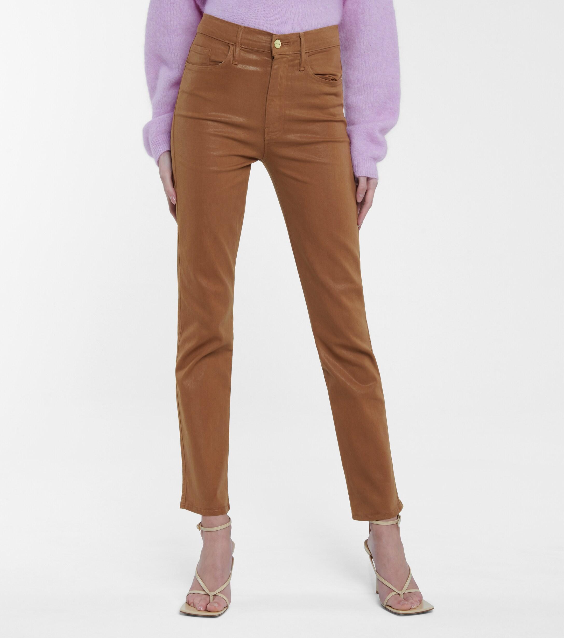 FRAME Denim Le Sylvie Coated High-rise 