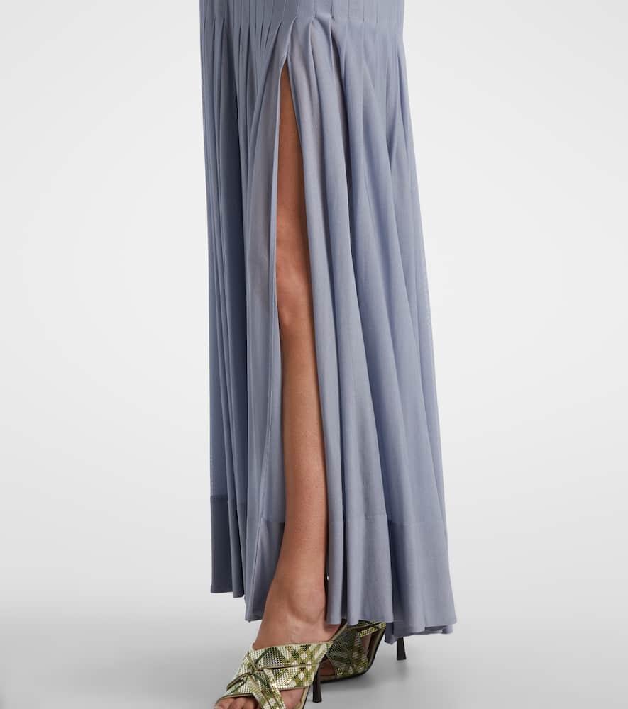 スカート Burberry Maxi skirt Wool Blend Maxi Skirt in Bramble - Women, Nylon | Burberry