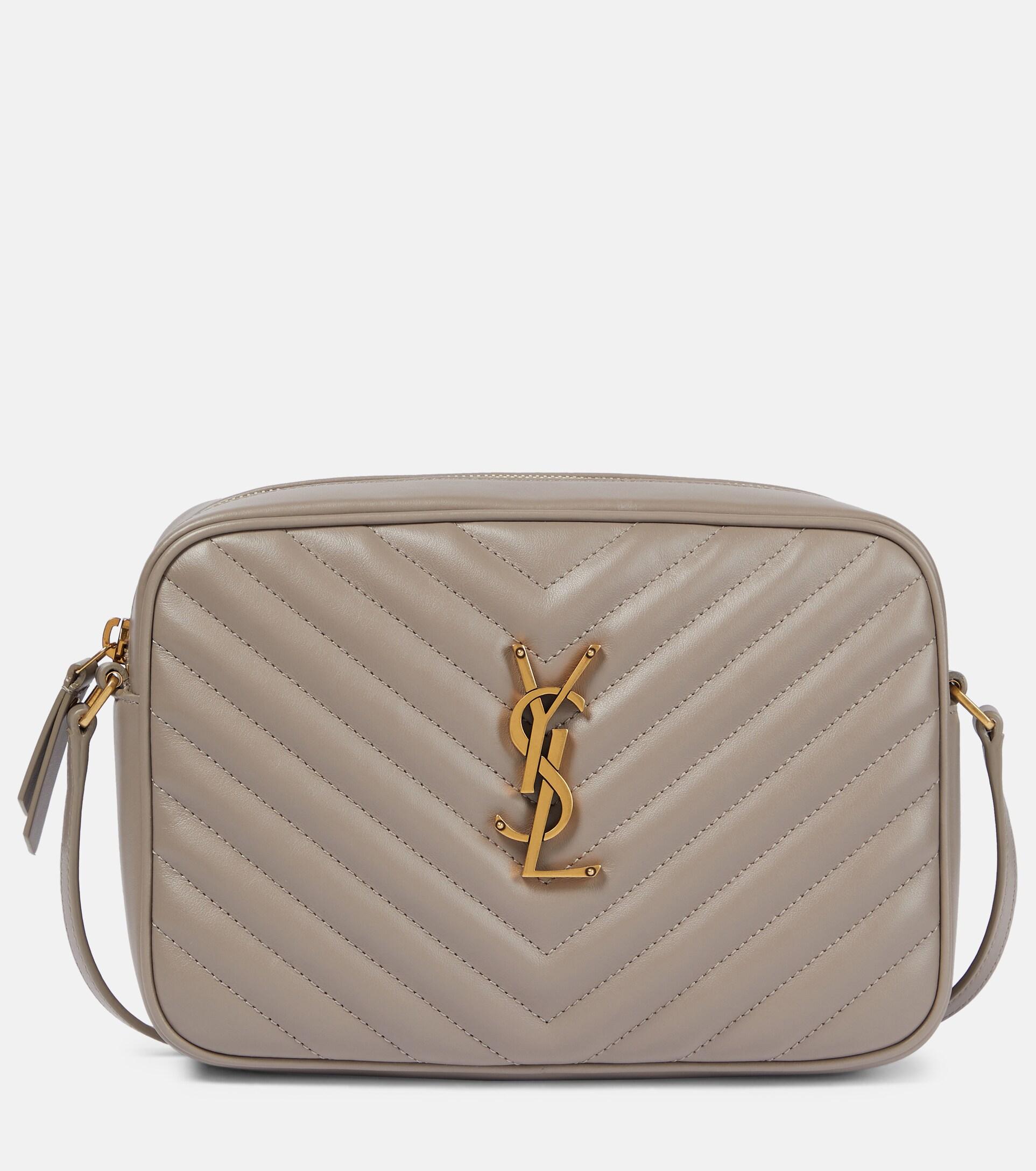 Saint Laurent Lou Quilted Leather Crossbody Bag in Gray Lyst