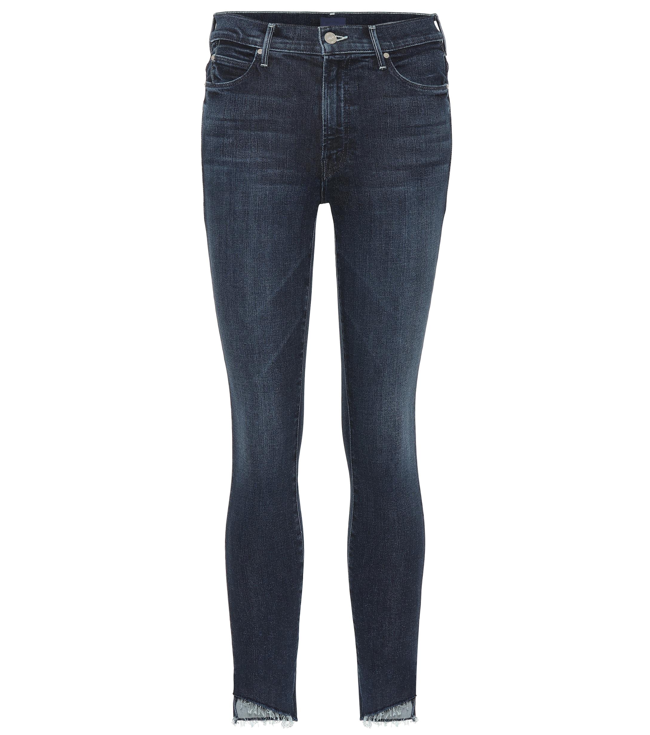 Mother Denim Stunner Mid-rise Skinny Jeans in Blue - Lyst
