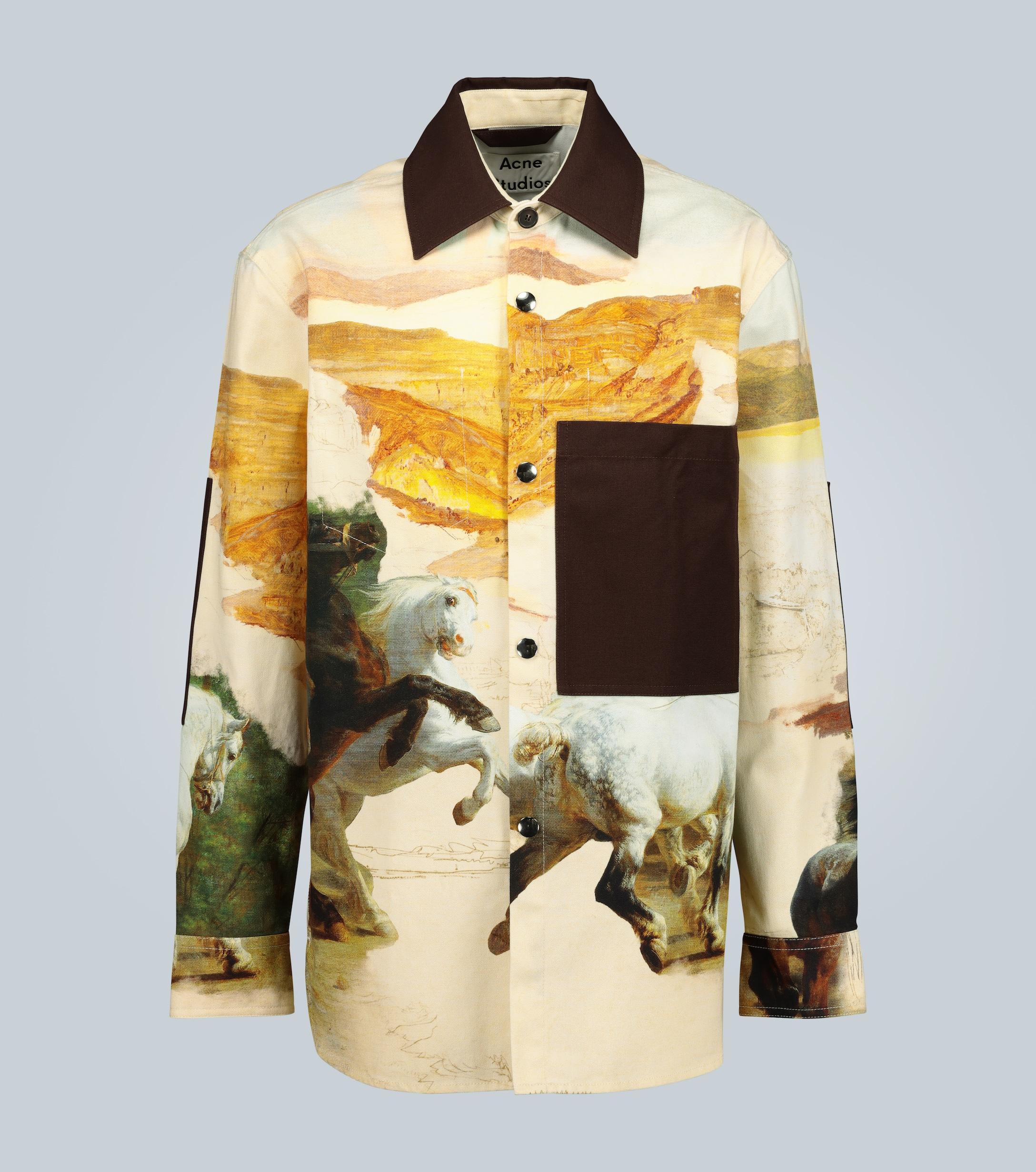 Acne Studios Osmar Horse-print Cotton 