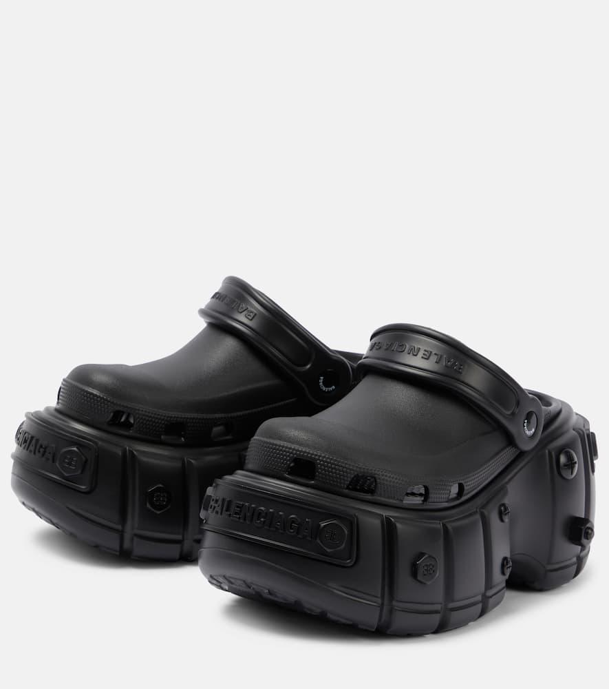 Balenciaga black crocs best sale