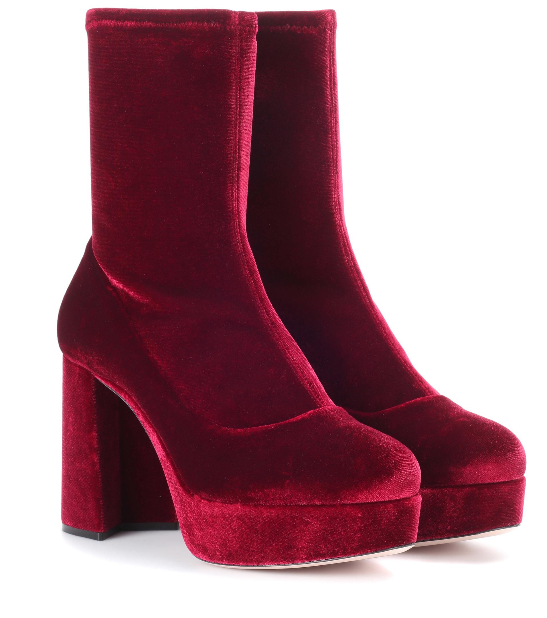 miu miu velvet heels