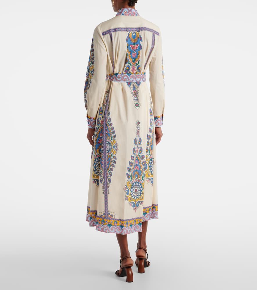 ワンピース Etro Cotton Chemise Dress With Paisley Print Etro Cotton Chemise Dress With Paisley Print – LOZURI®