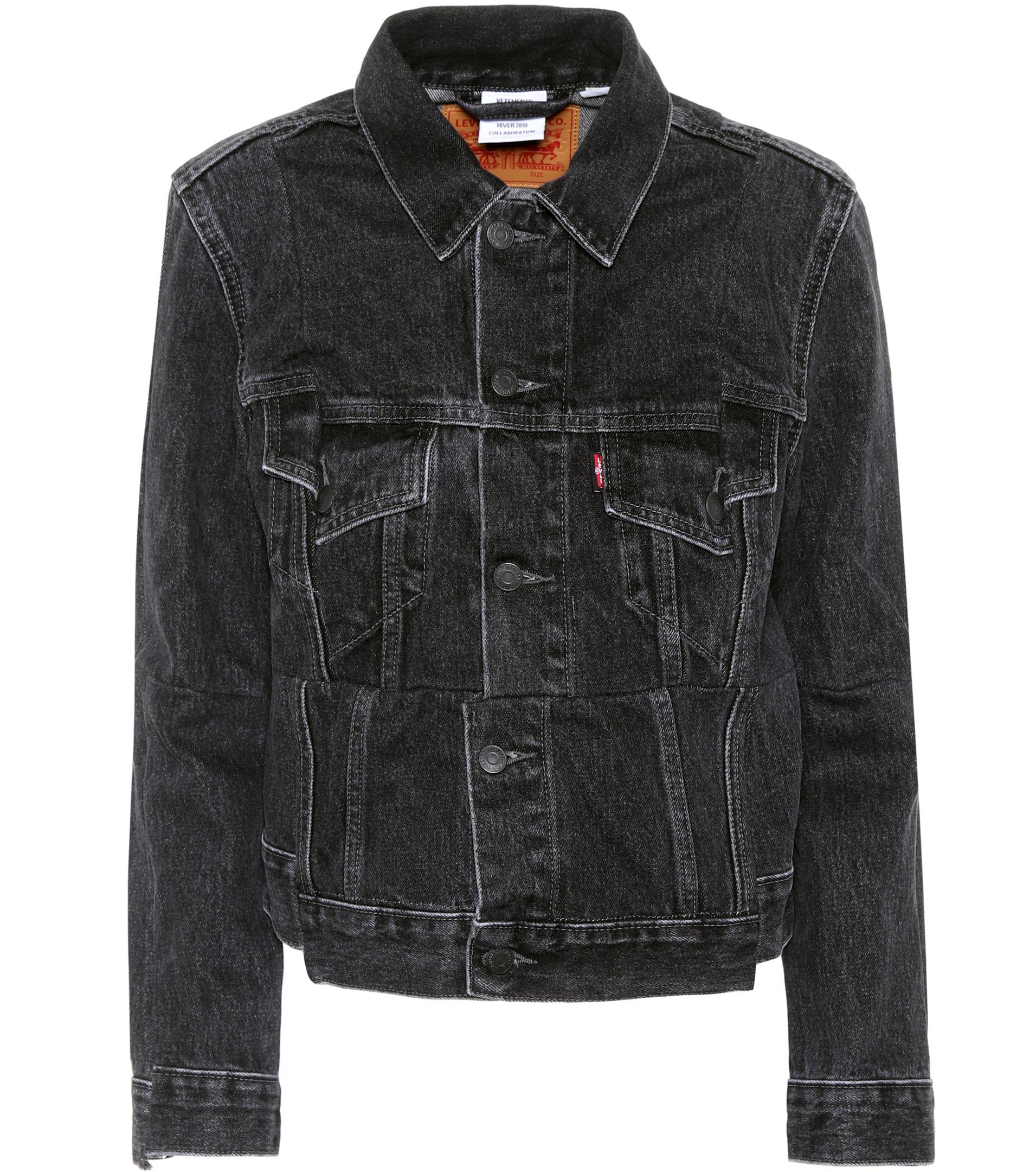 Vetements X Levi's® Denim Jacket in Black - Lyst