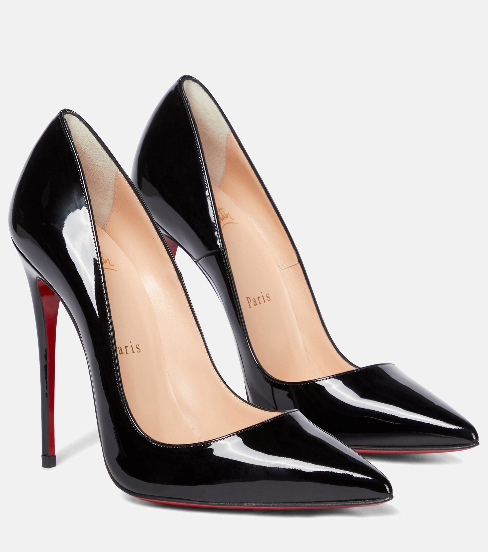 Christian Louboutin So Kate 120 Patent Leather Pumps in Black | Lyst
