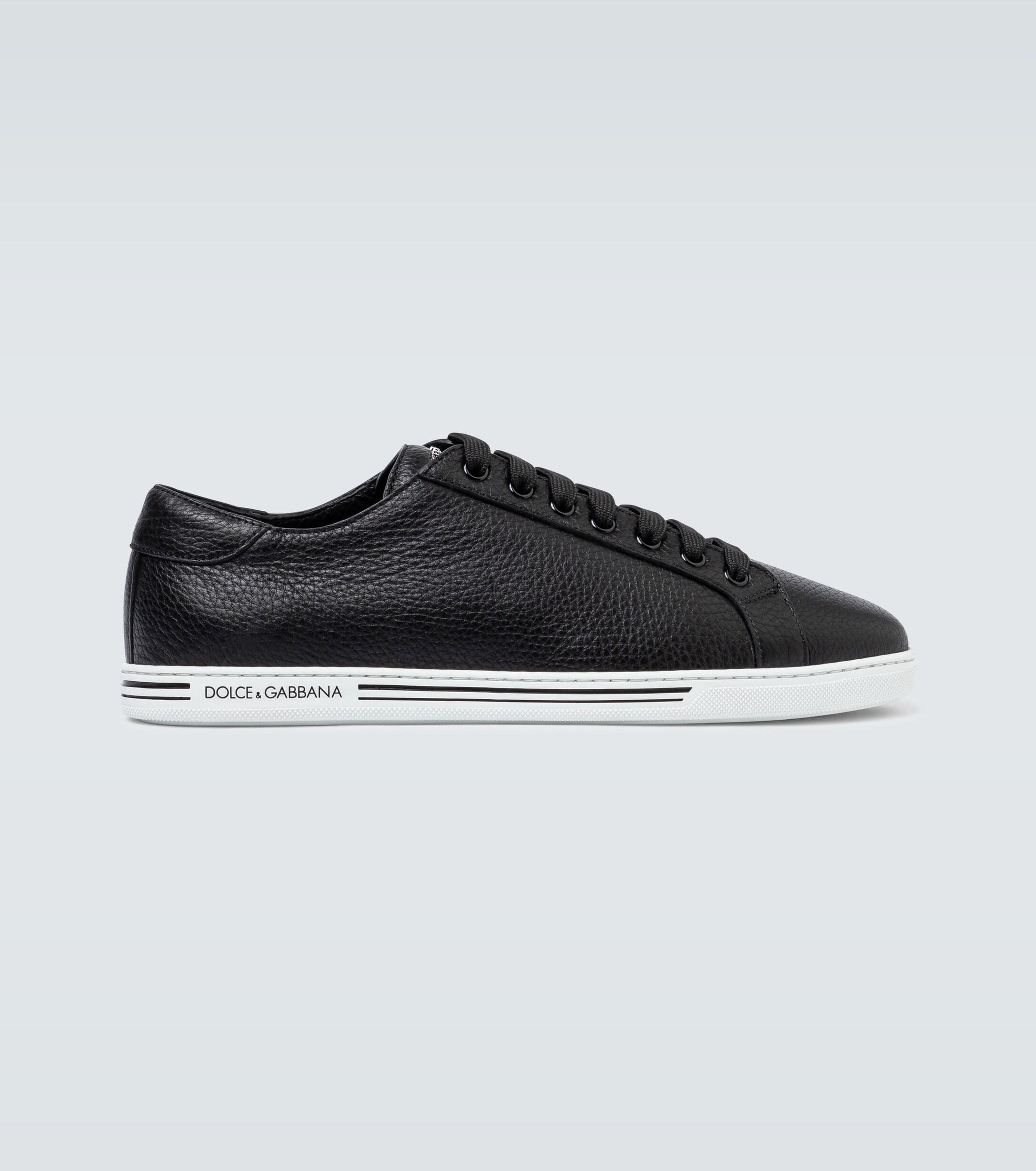 Dolce & Gabbana Buckskin Saint Tropez Sneaker in Black for Men | Lyst