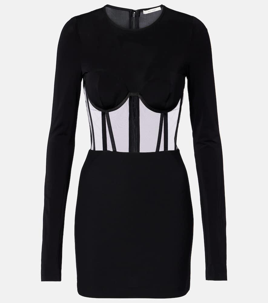 ワンピース NENSI DOJAKA 'Maddie' dress Brown Sequin-embellished cutout minidress in multicoloured - Nensi