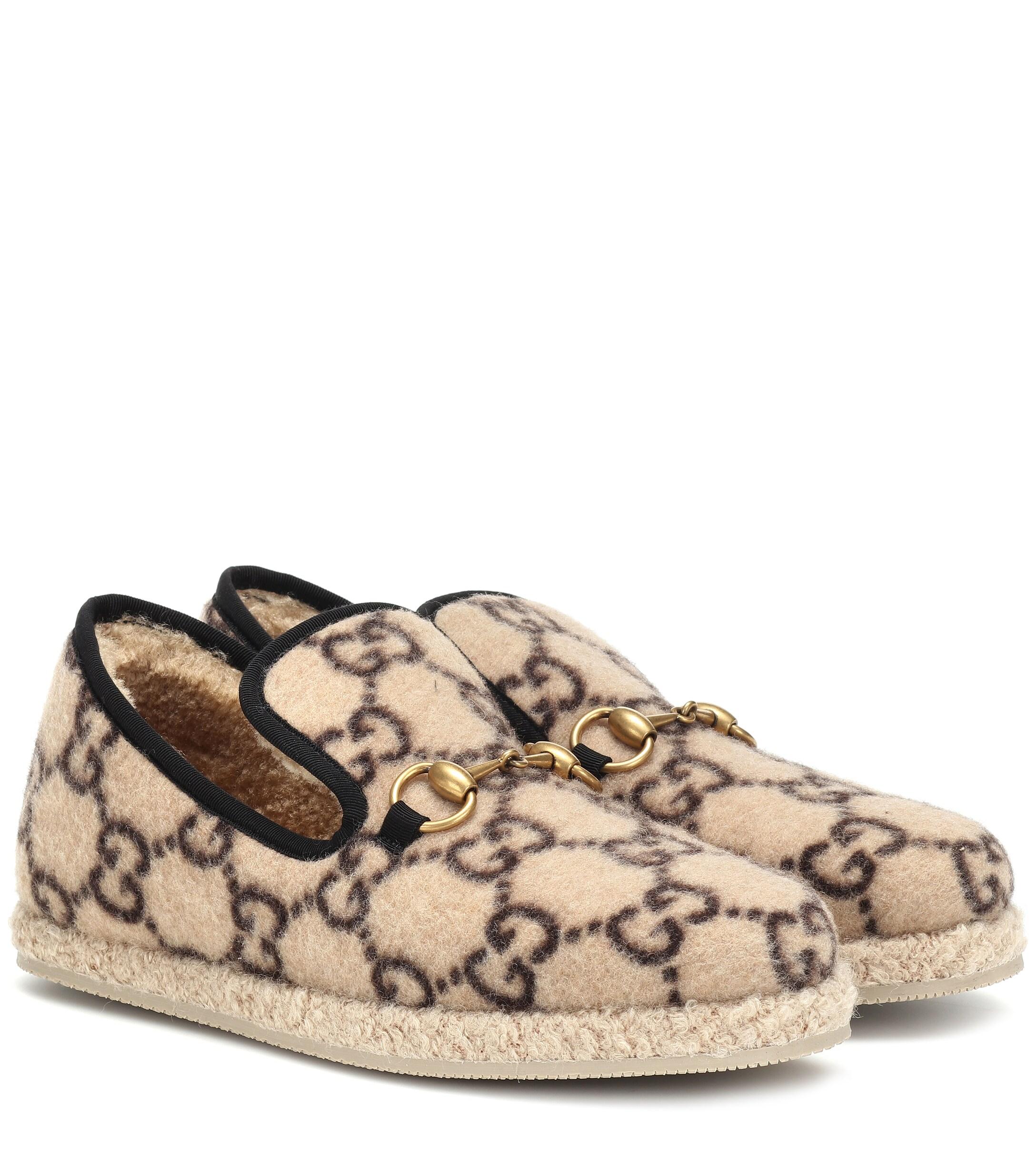 GG Wool Loafers In in Natural - Save - Lyst