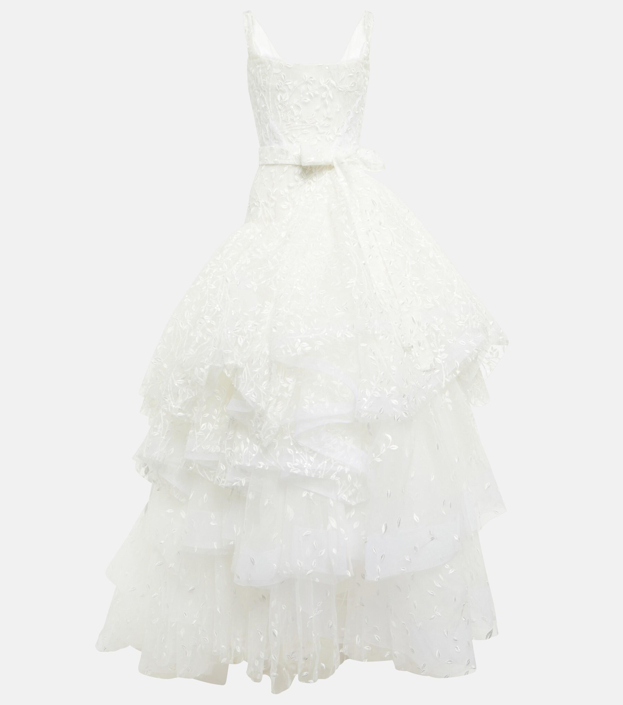 Vivienne Westwood Bridal Princess Embroidered Gown in White Lyst UK