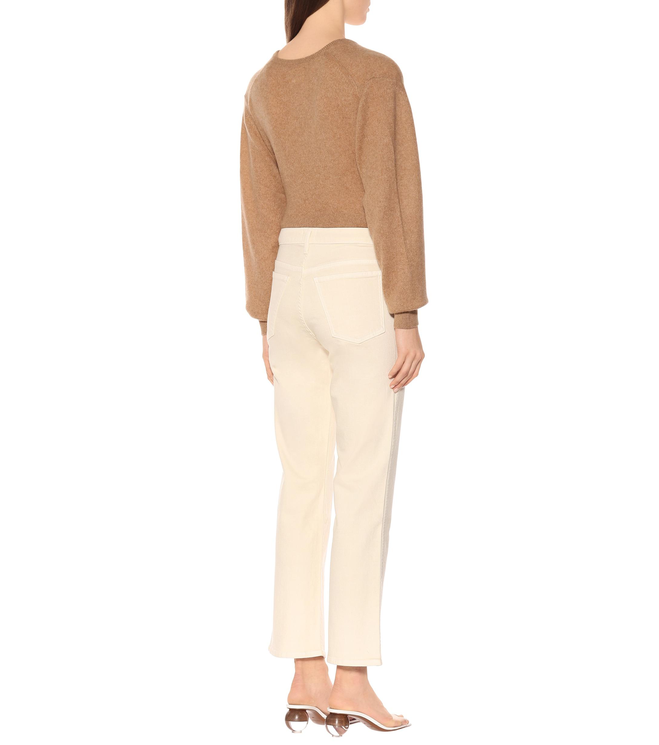 Khaite Stretch-cashmere Sweater in Camel (Natural) - Save 18% - Lyst