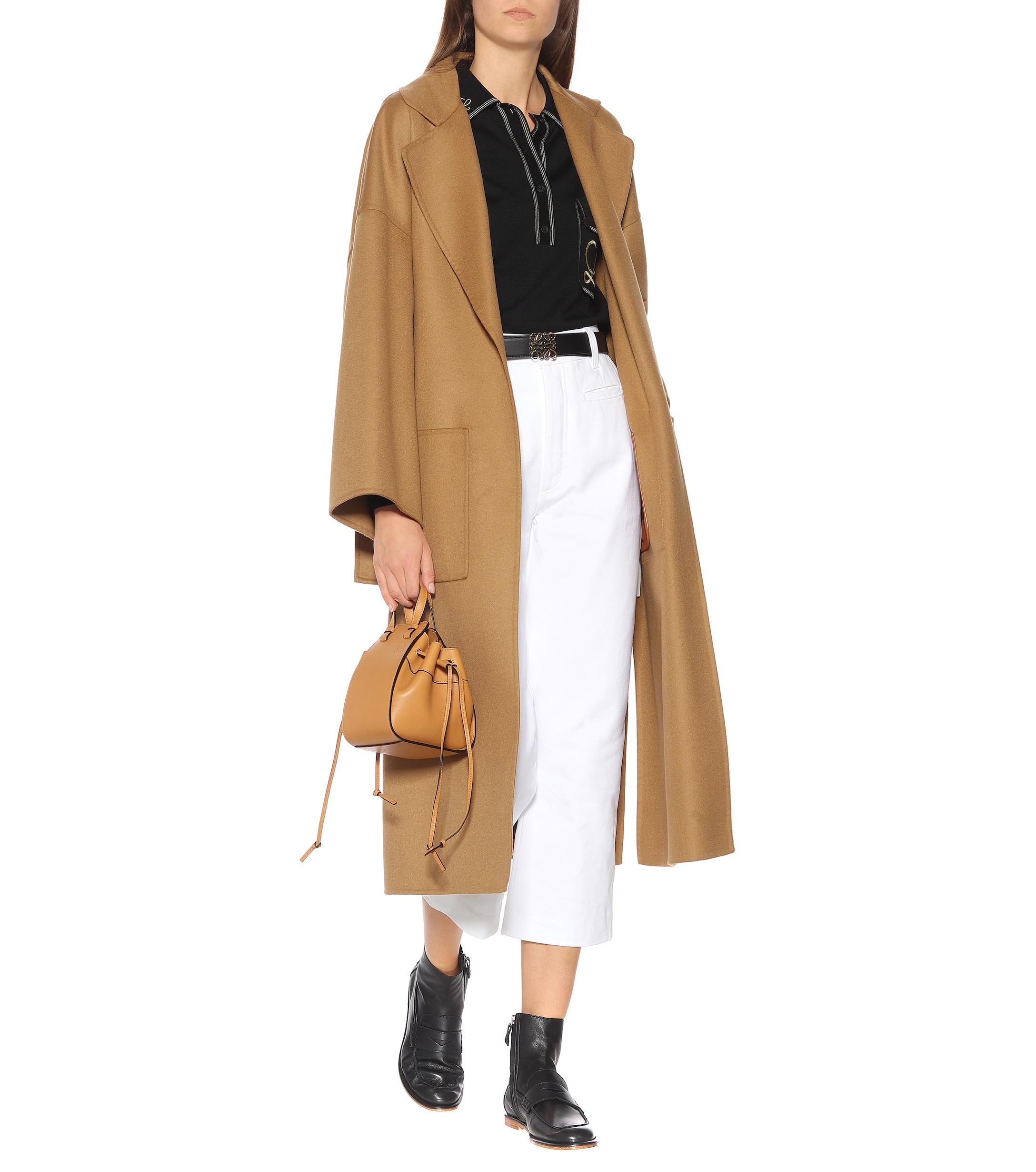 loewe logo print canvas trimmed leather ankle boots
