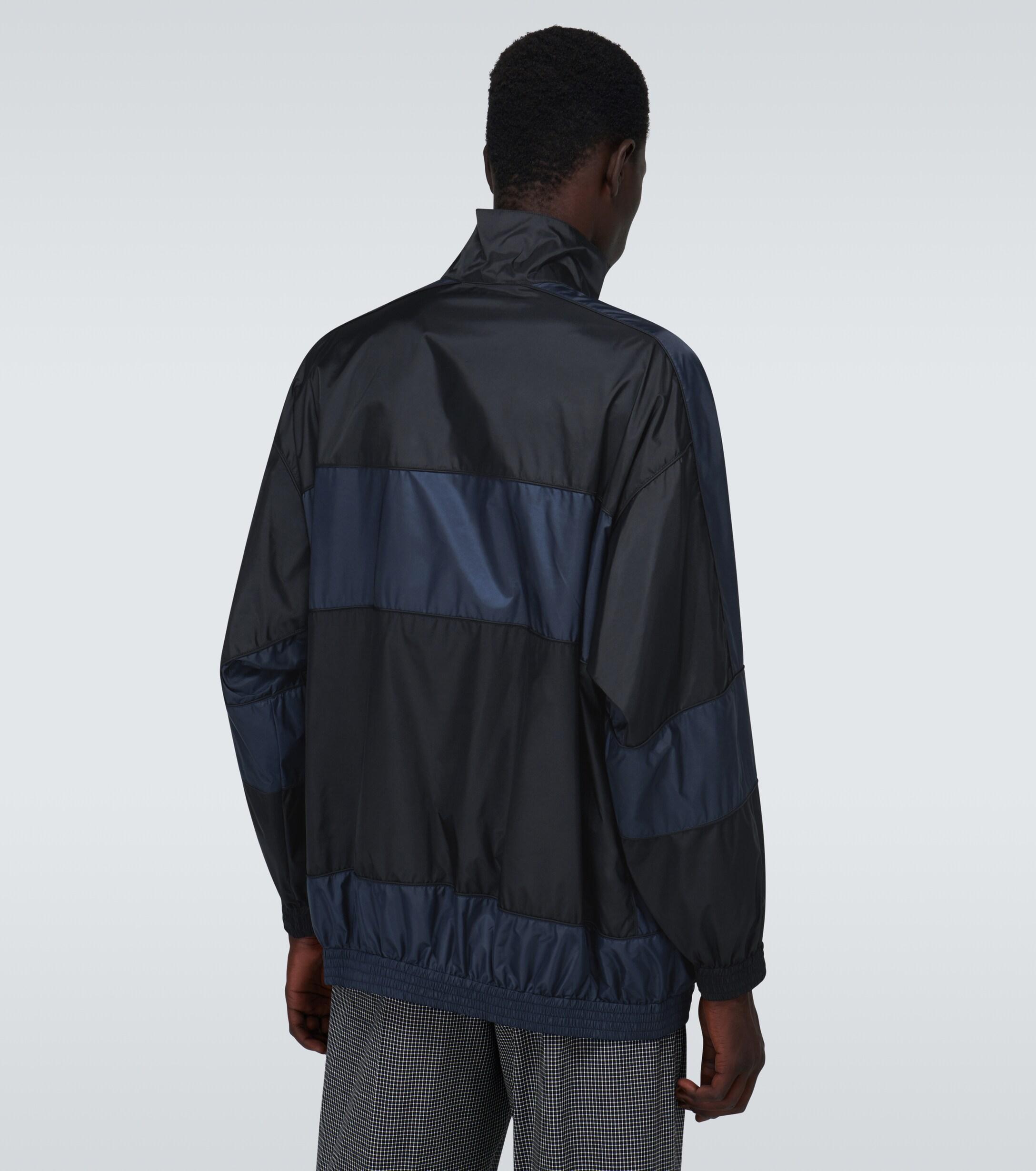 Balenciaga Nylon Track Jacket in Blue for Men - Lyst