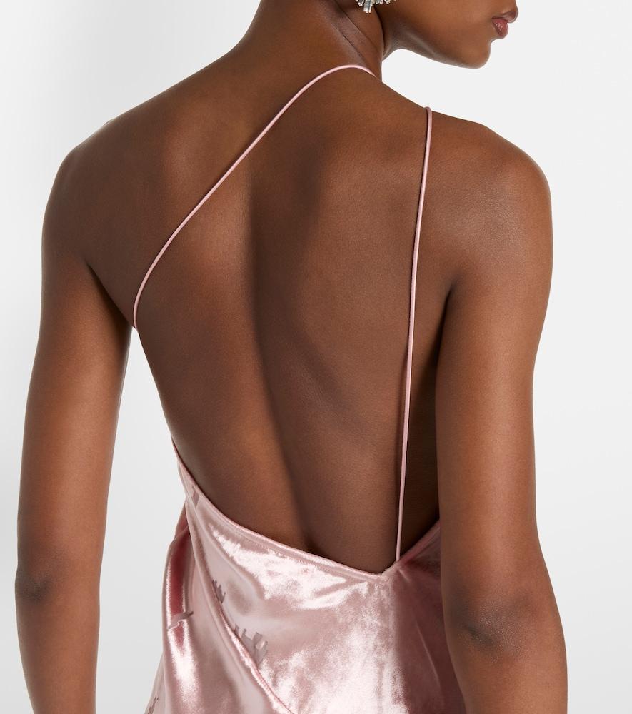 the sei pink dress The Sei Asymmetrical Gathered Wrap Dress In Orchid