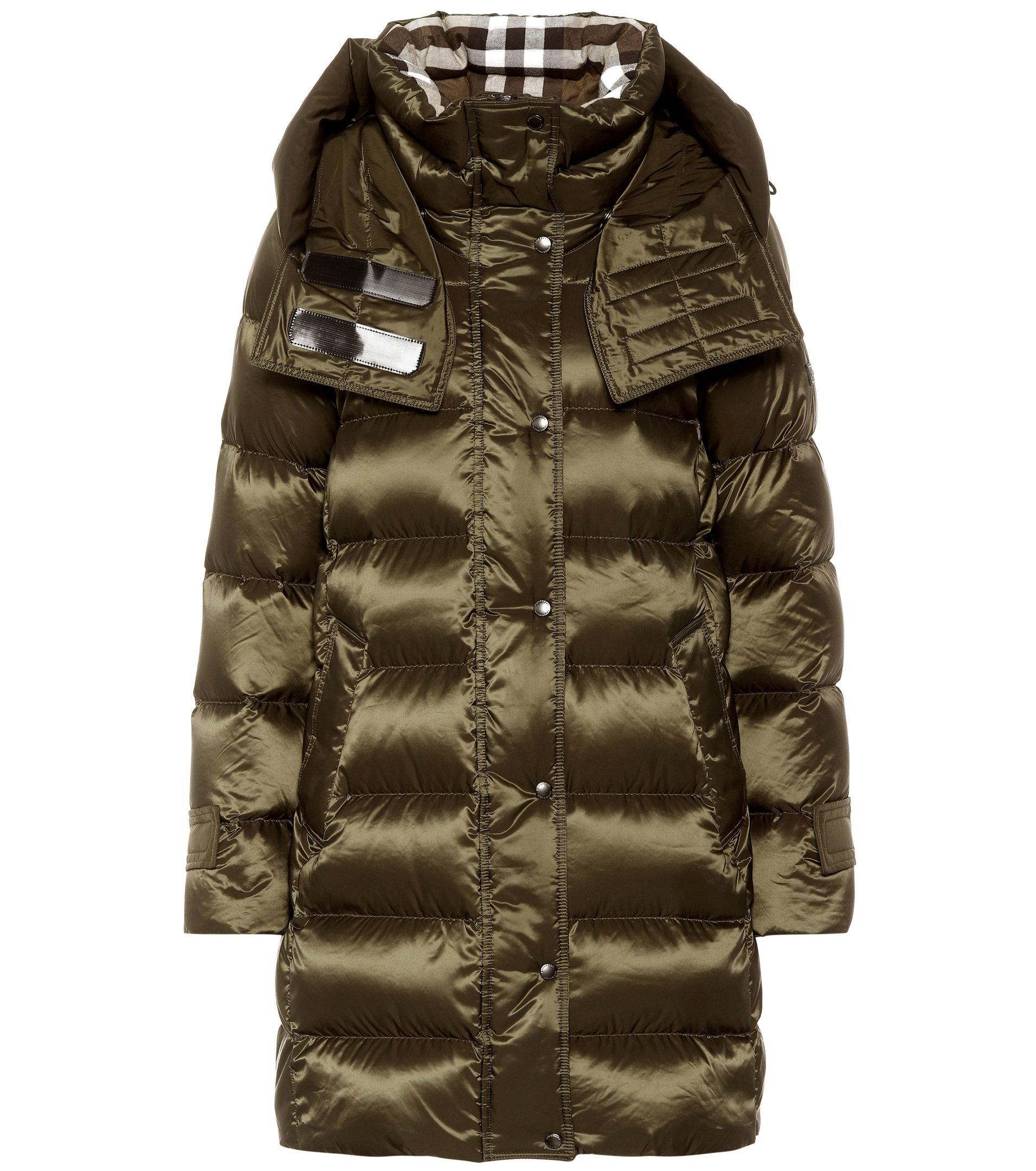 Burberry Quilted Puffer Jacket in Green Lyst
