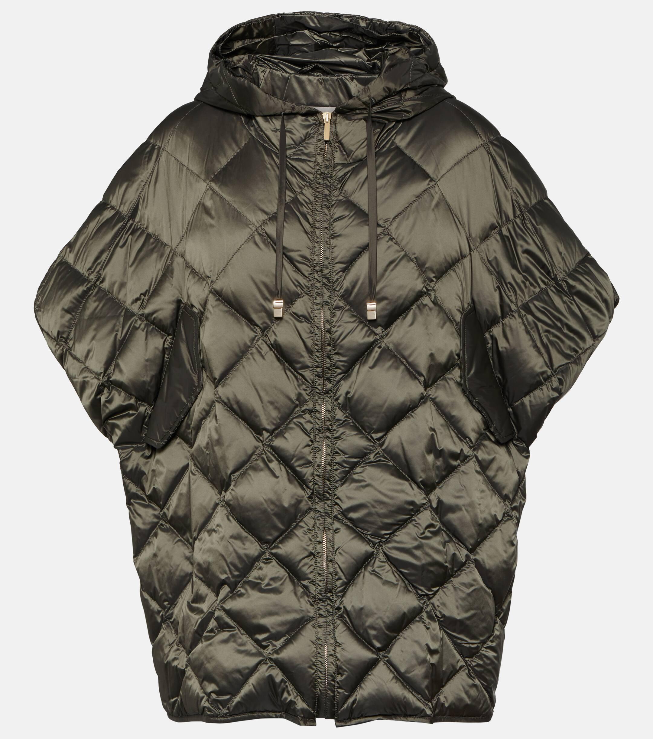 Max Mara The Cube Treman Quilted Puffer Cape in Green Lyst UK