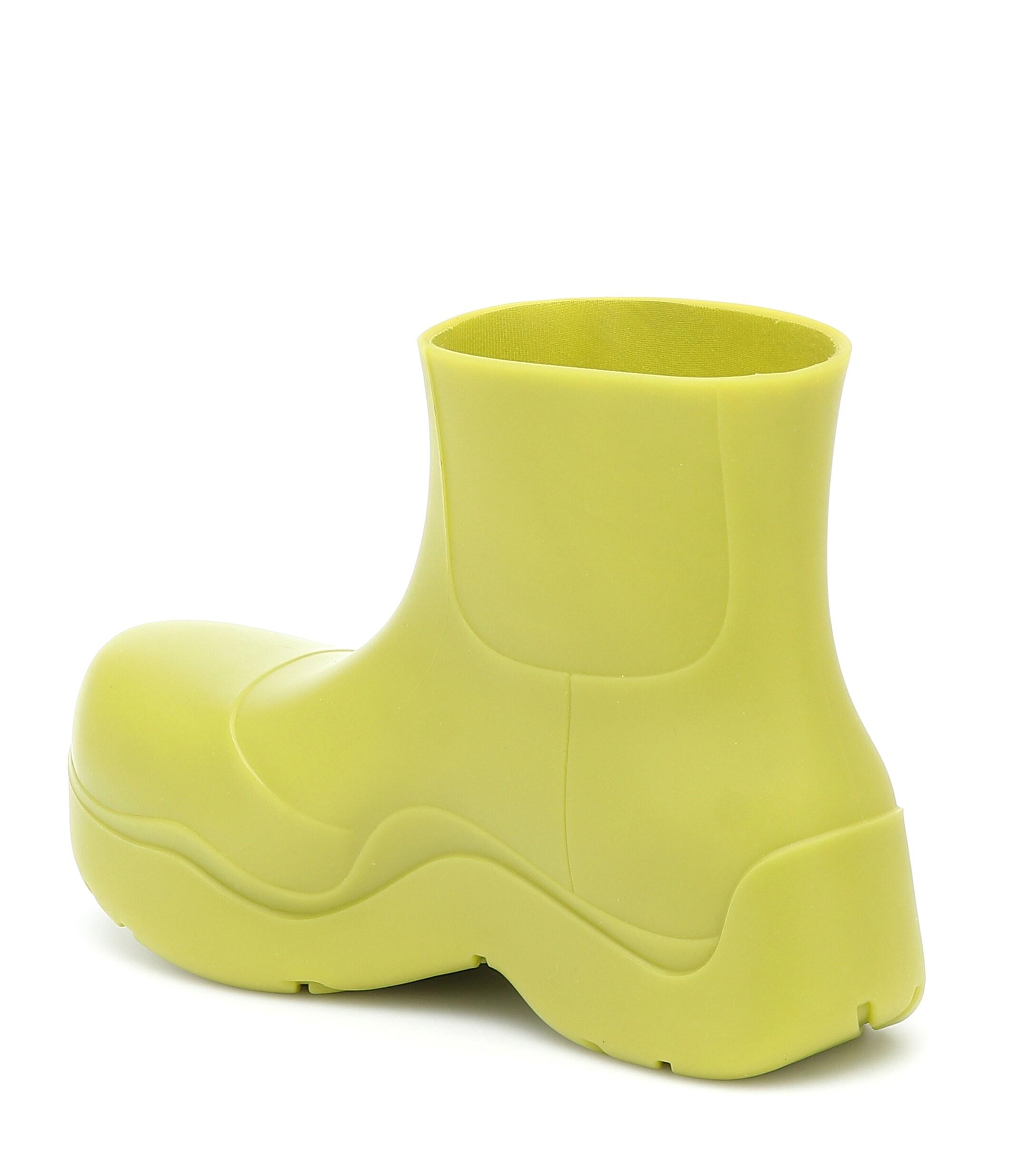 Bottega Bv Puddle Rubber Ankle Boots Lyst